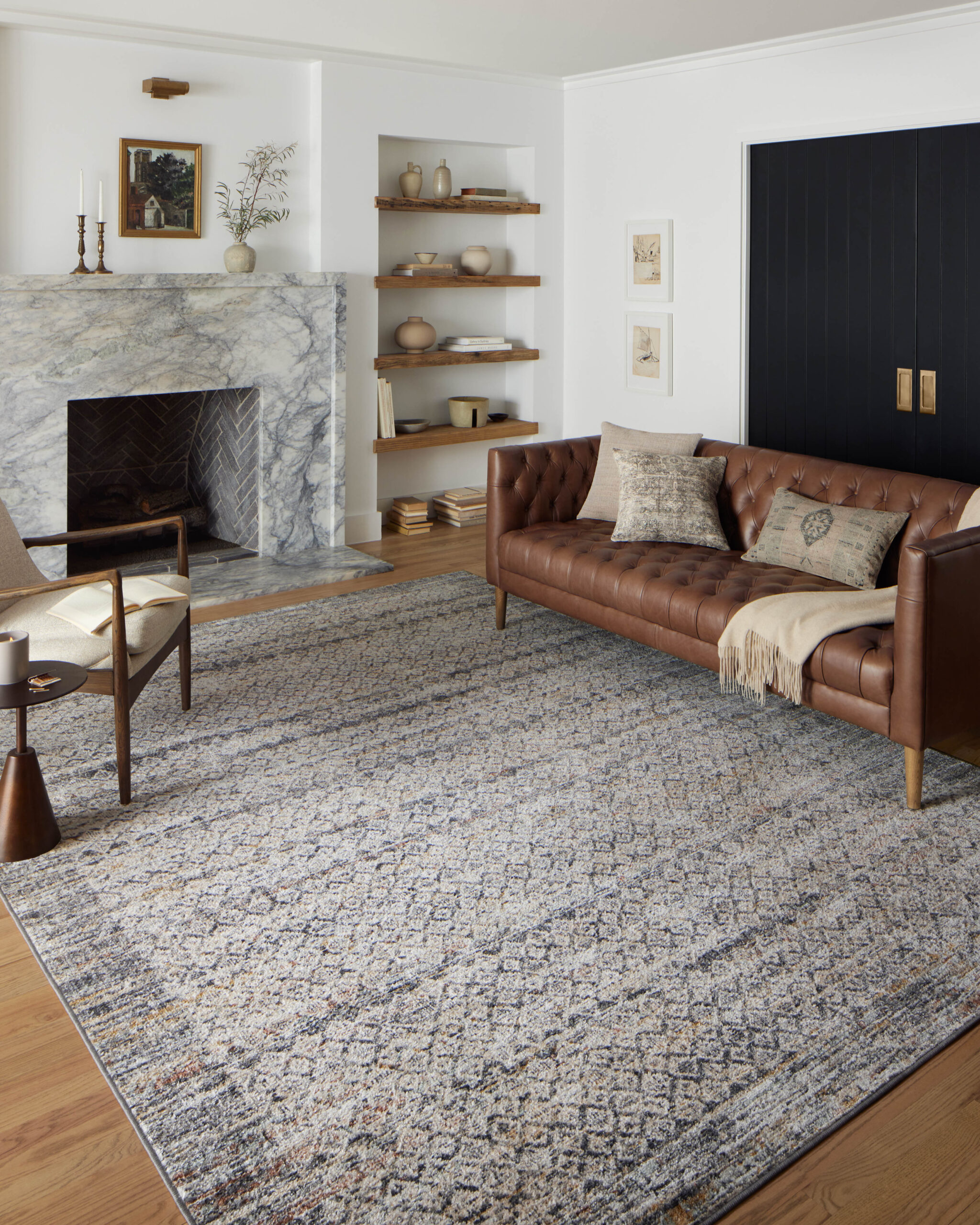 Loloi II Monroe Grey Grey / Multi Rug