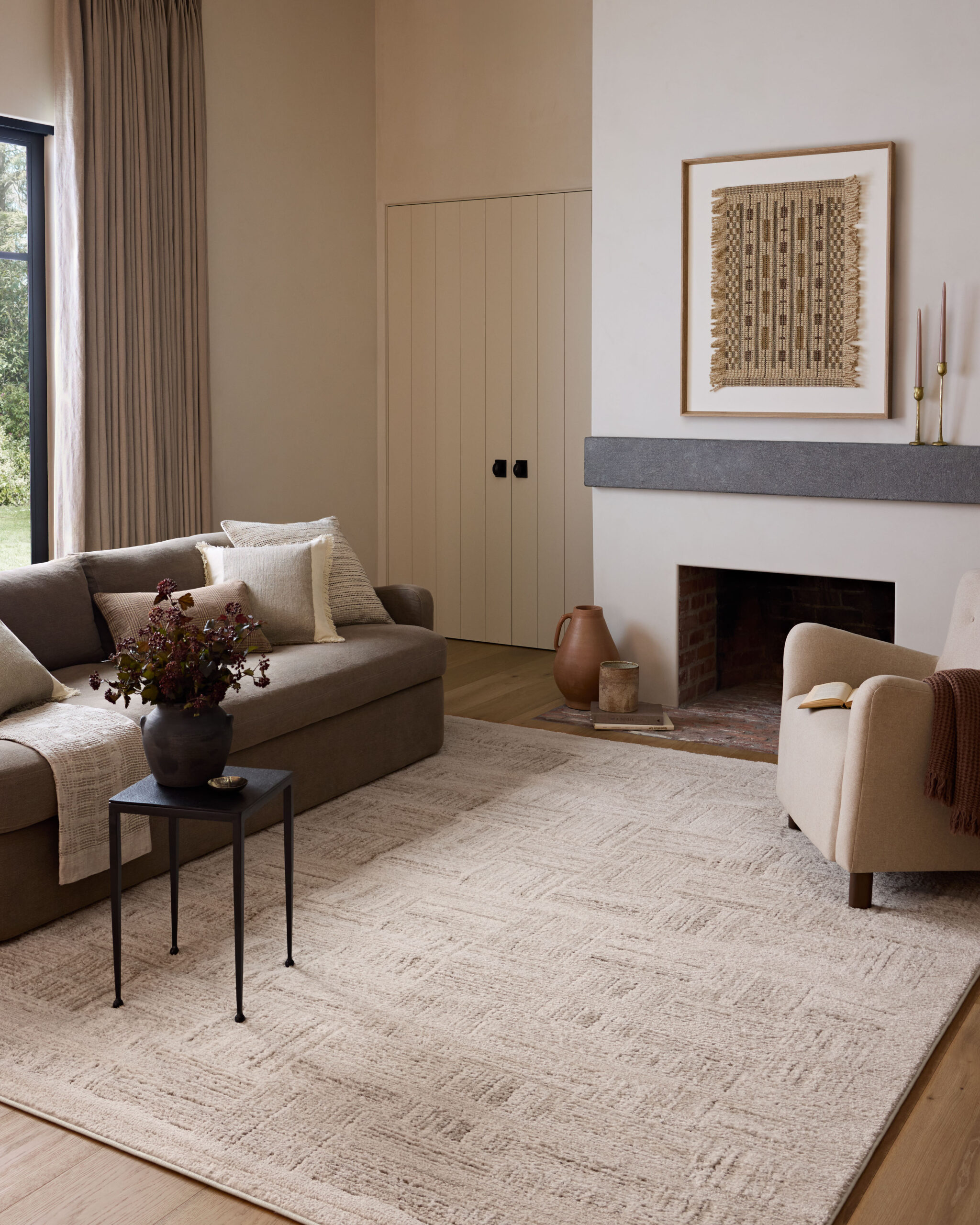 Amber Lewis x Loloi Ivory / Taupe Rug