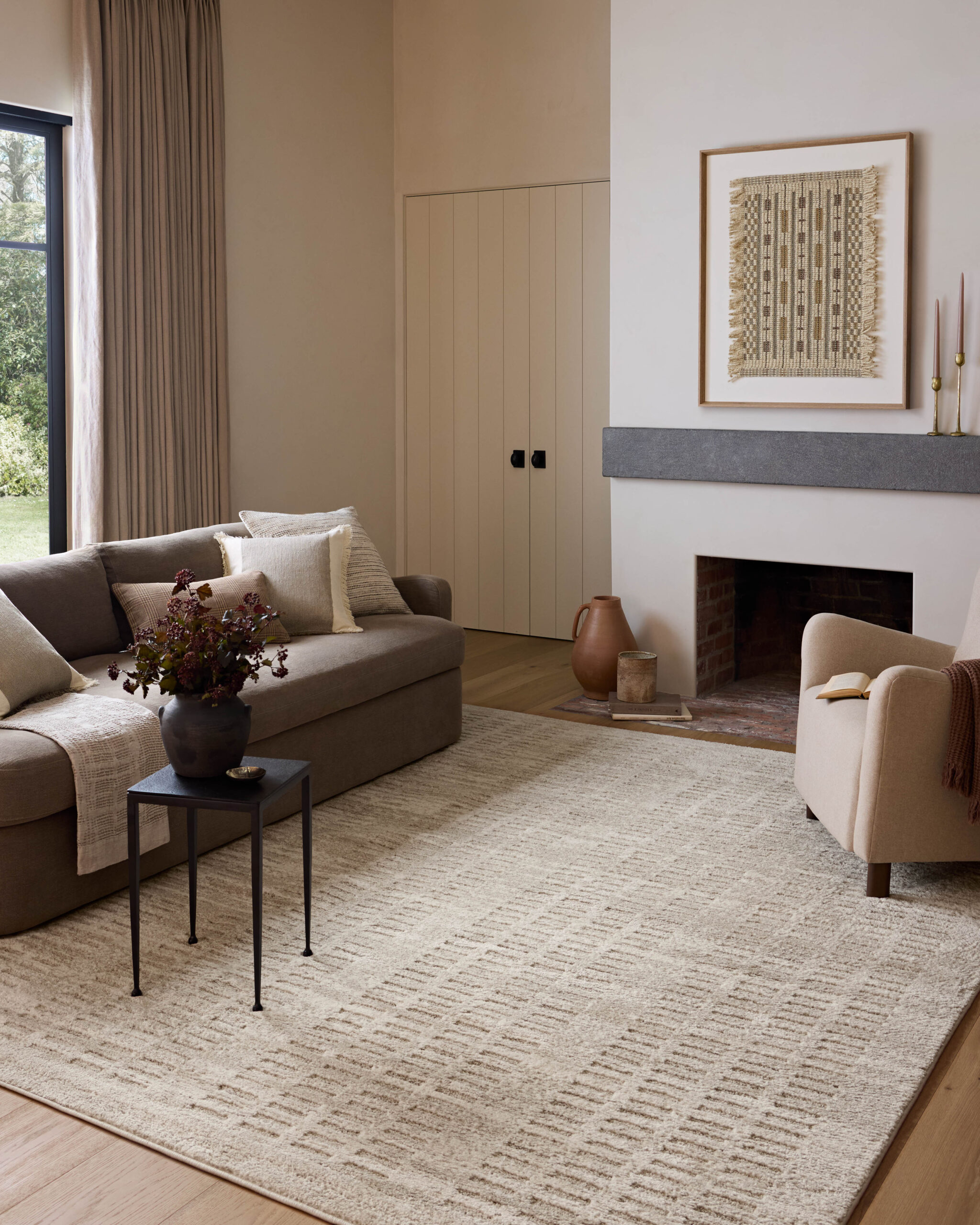 Amber Lewis x Loloi Ivory / Beige Rug