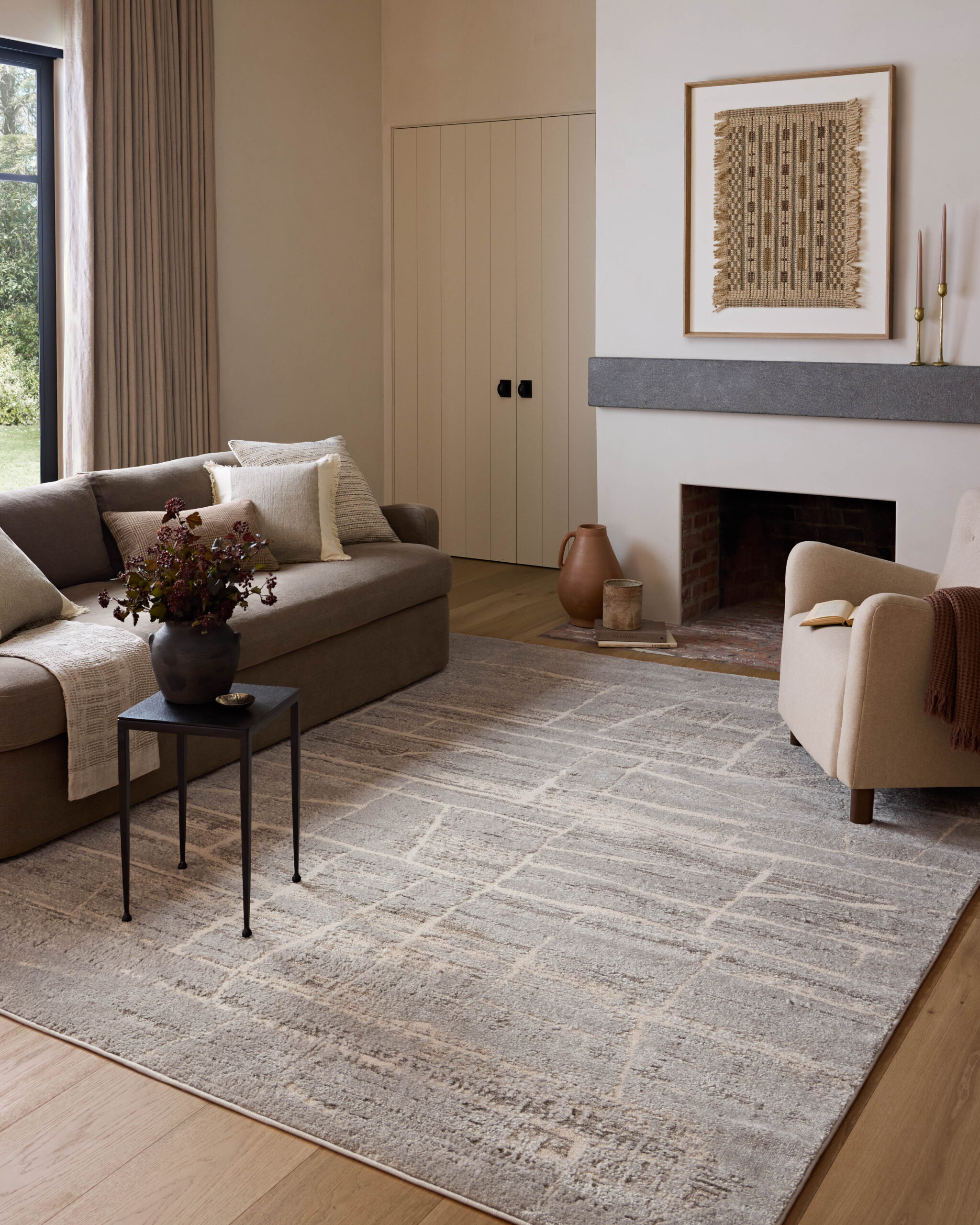 Amber Lewis x Loloi Natural / Mist Rug