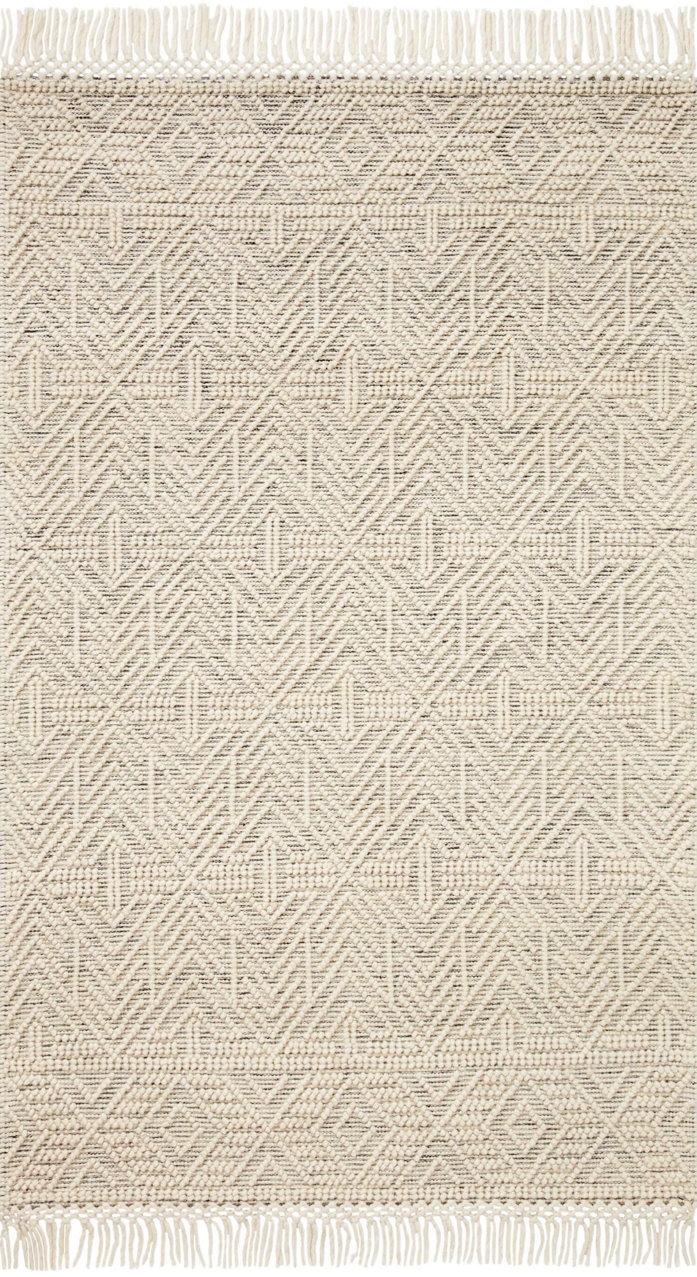 Loloi II Noelle Ivory Ivory / Black Rug