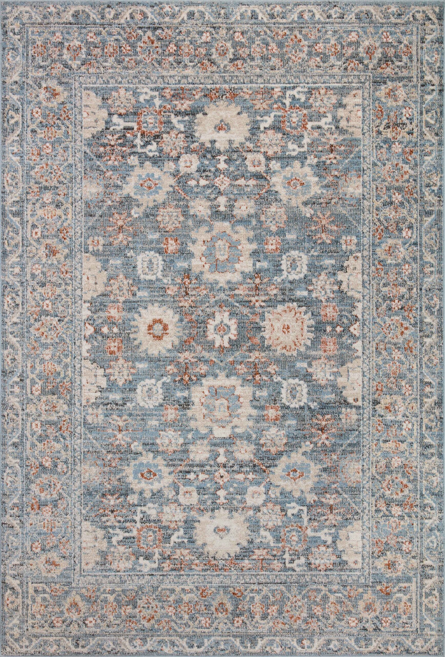 Loloi II Odette Sky Sky / Rust Rug