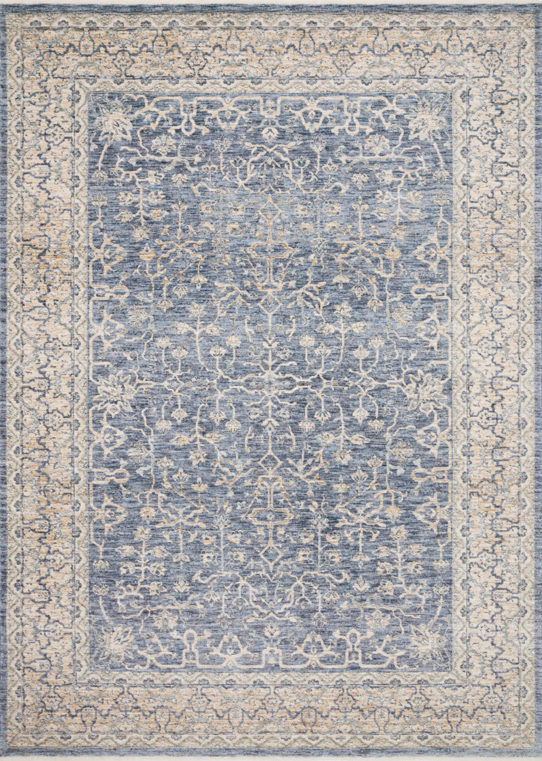 Loloi Pandora Dark Blue Blue / Ivory Rug