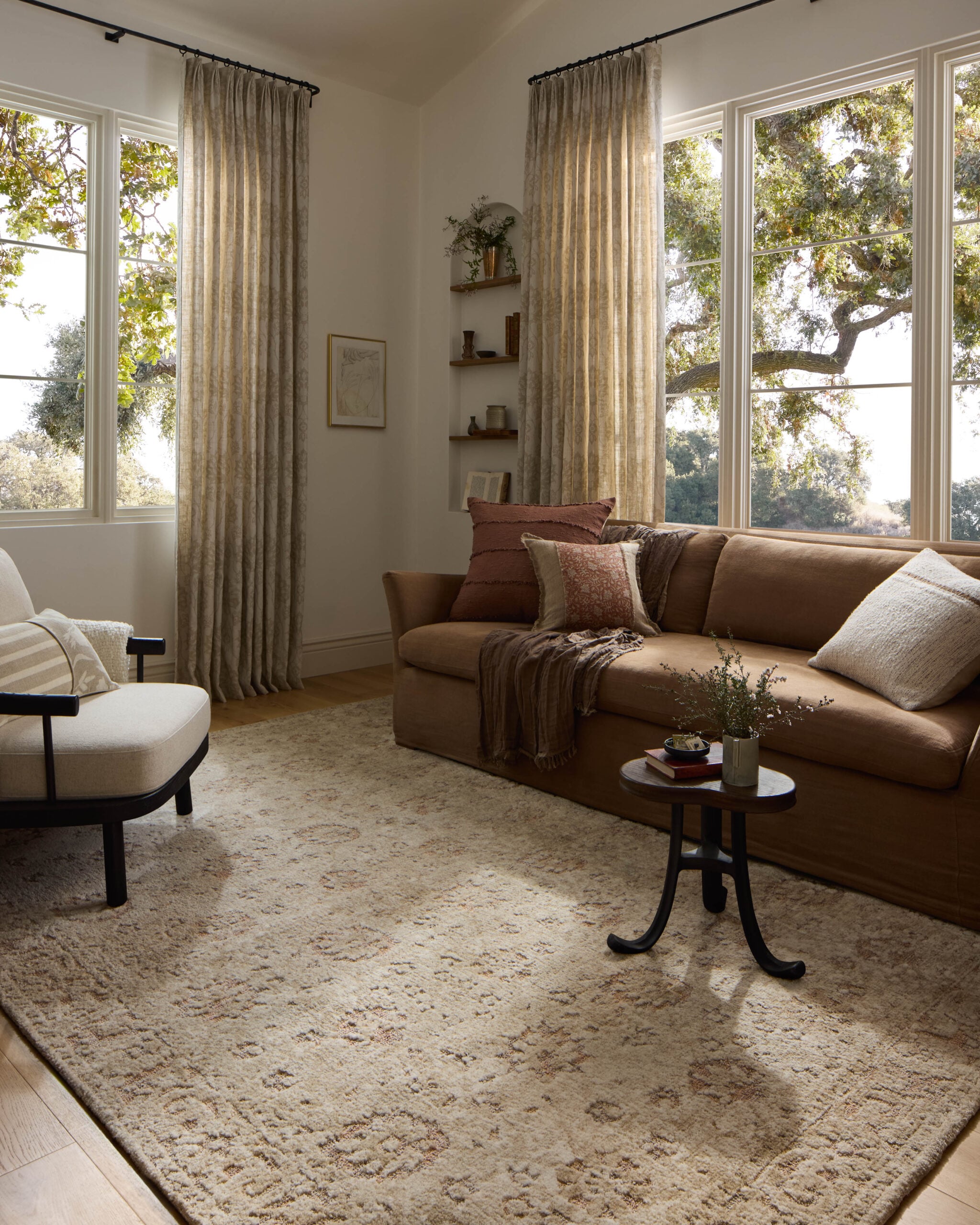 Loloi II Percival Natural Natural / Salmon Rug