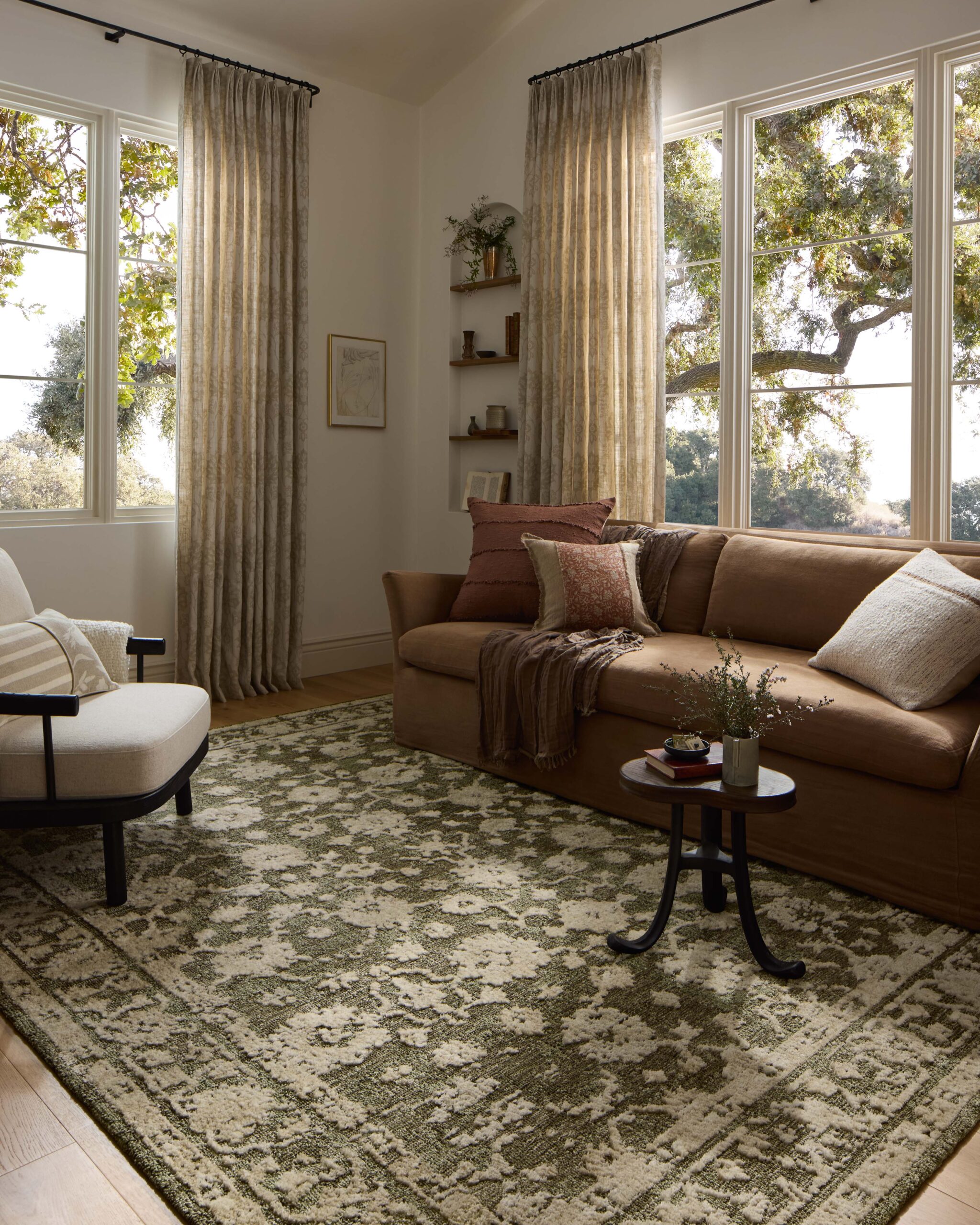 Loloi II Percival Moss Moss / Natural Rug