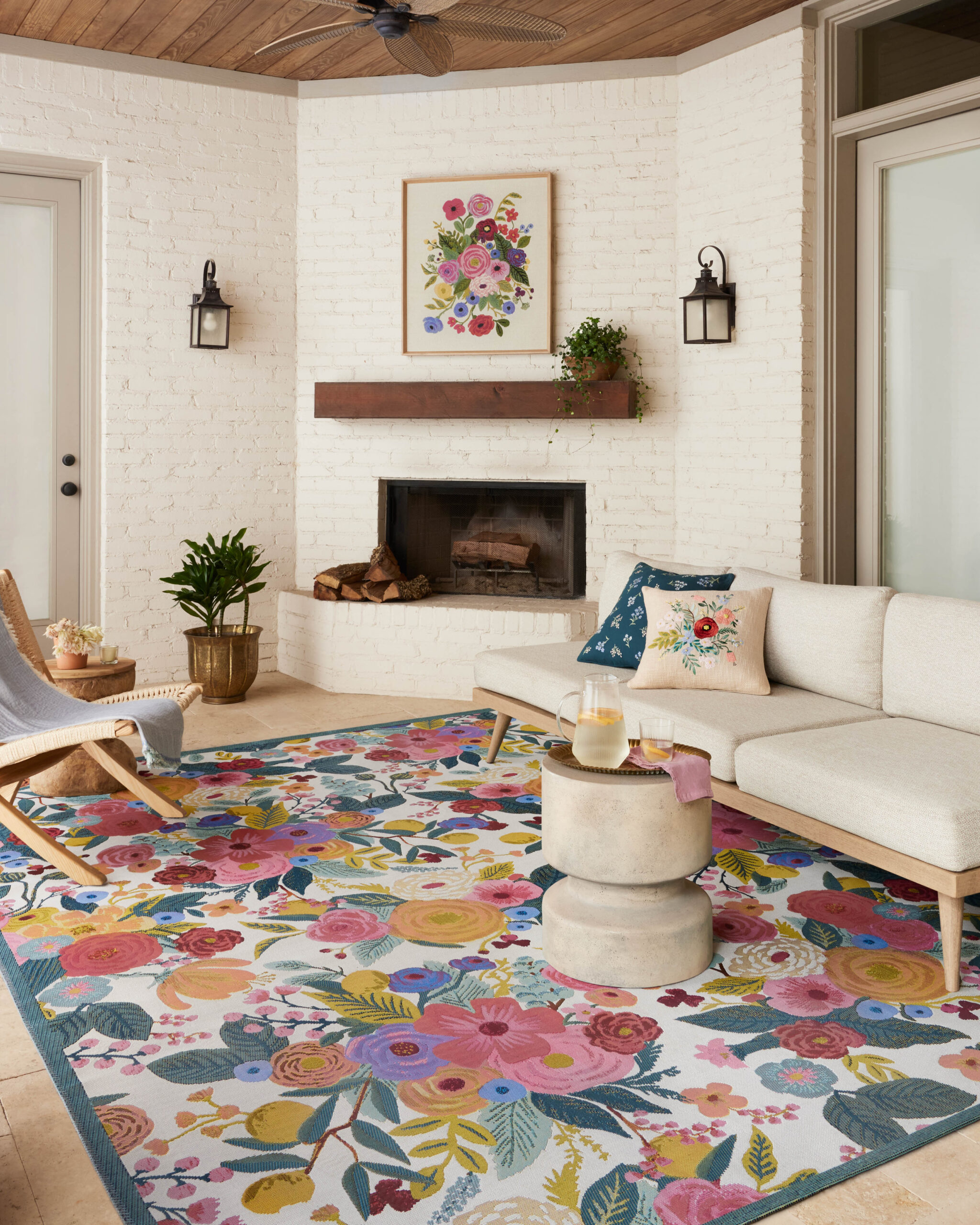 Rifle Paper Co. x Loloi Perennial Rose / Multi Rug