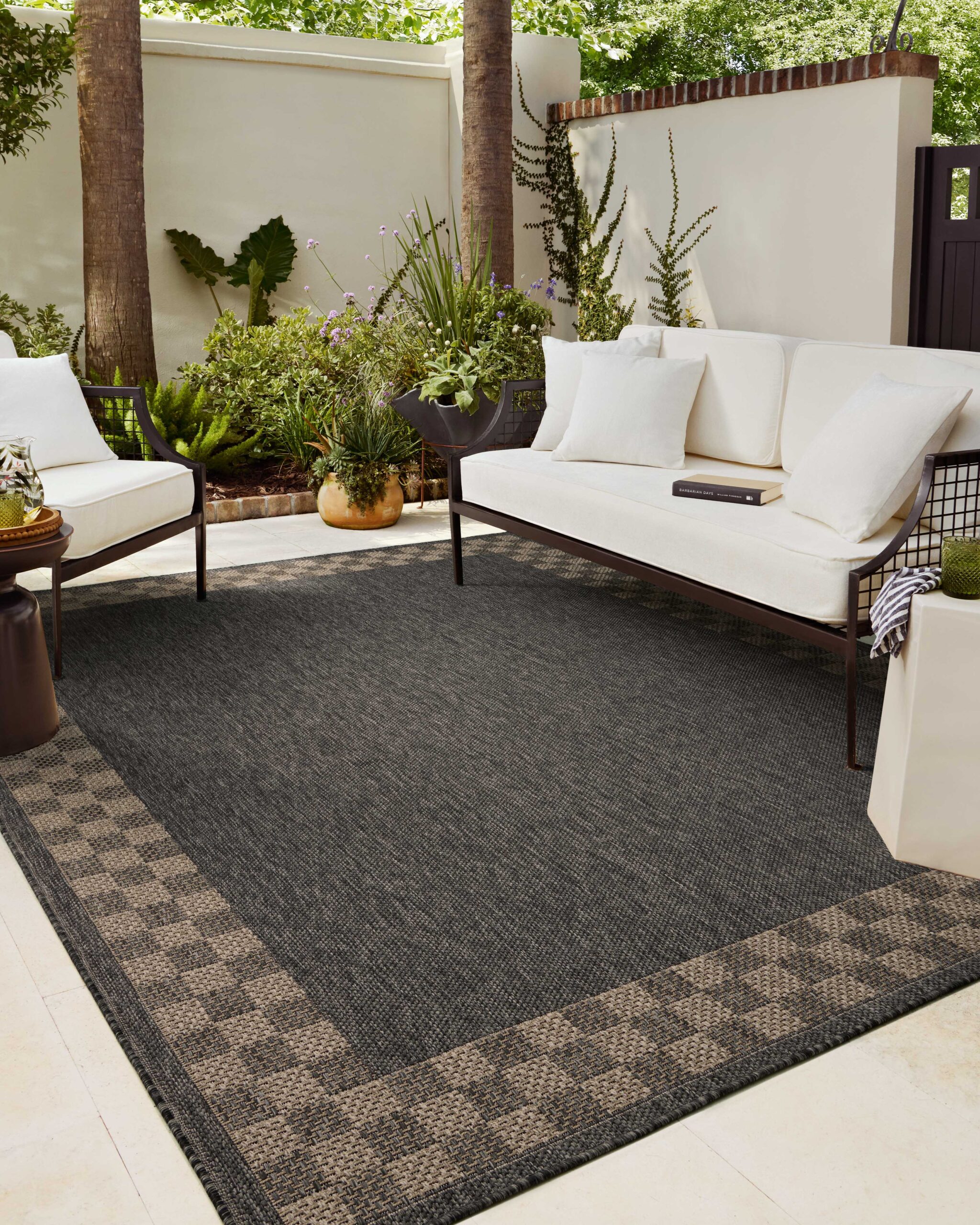 Chris Loves Julia x Charcoal / Natural Rug