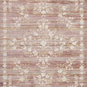 Power-Loomed Polypropylene and Polyester Rifle Paper Co. x Pink Rug
