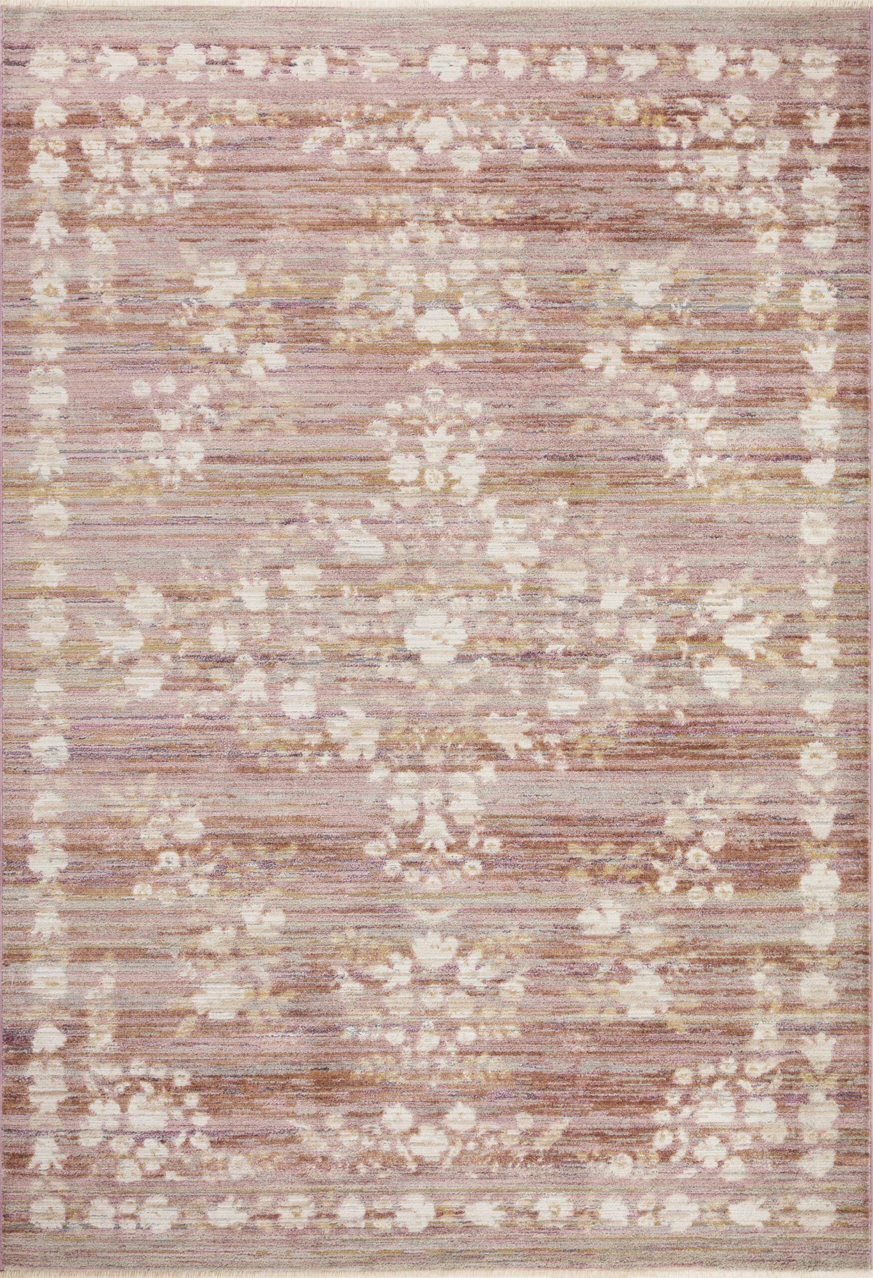 Power-Loomed Polypropylene and Polyester Rifle Paper Co. x Pink Rug