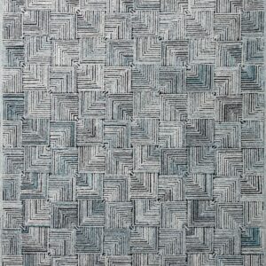 Loloi Prescott Arctic  Silver / Blue Rug
