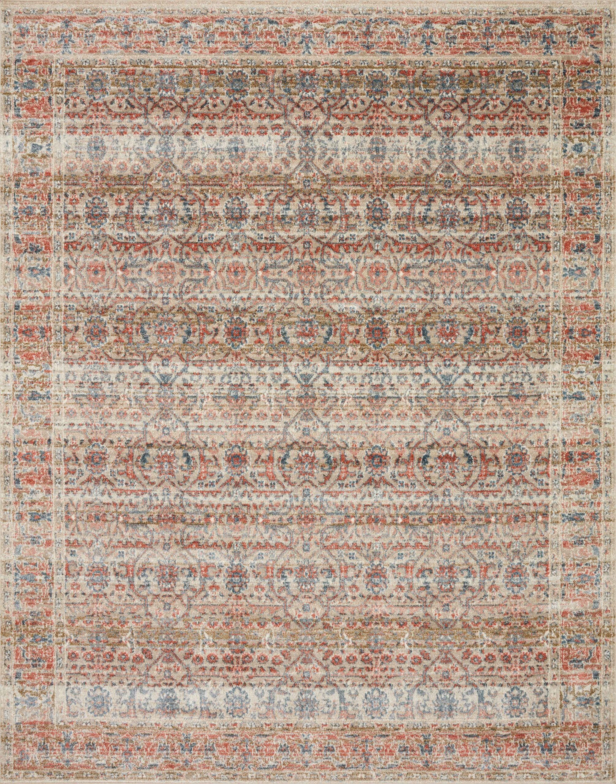 Loloi II Saban Sand Sand / Rust Rug