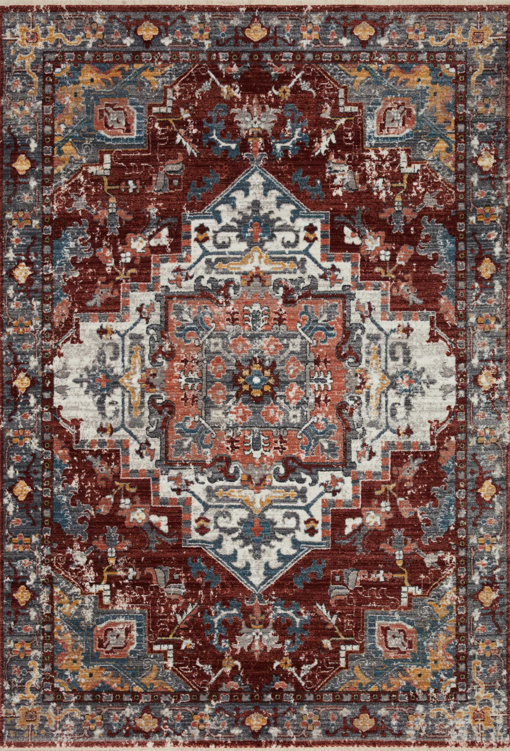 Loloi II Samra Brick Brick / Grey Rug