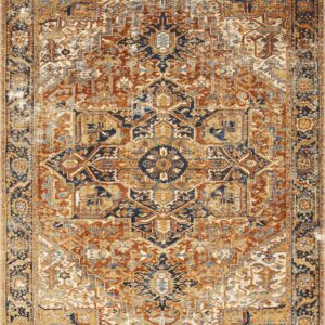 Loloi II Sebastian Red Red / Navy Rug