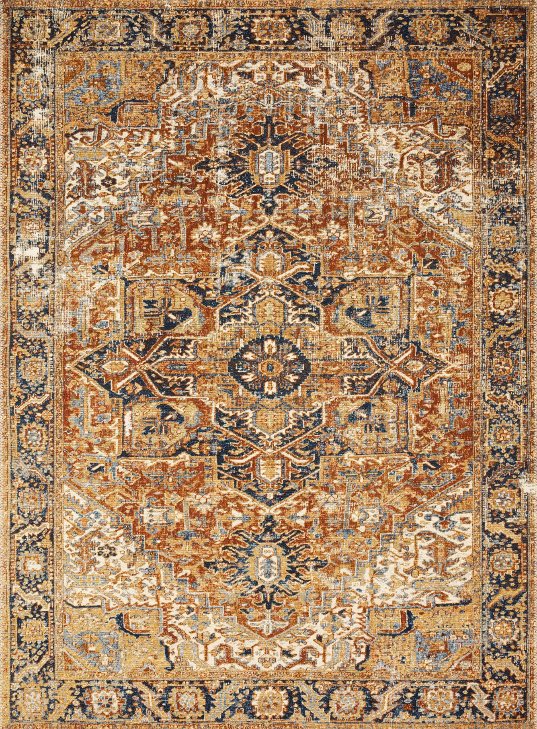 Loloi II Sebastian Red Red / Navy Rug