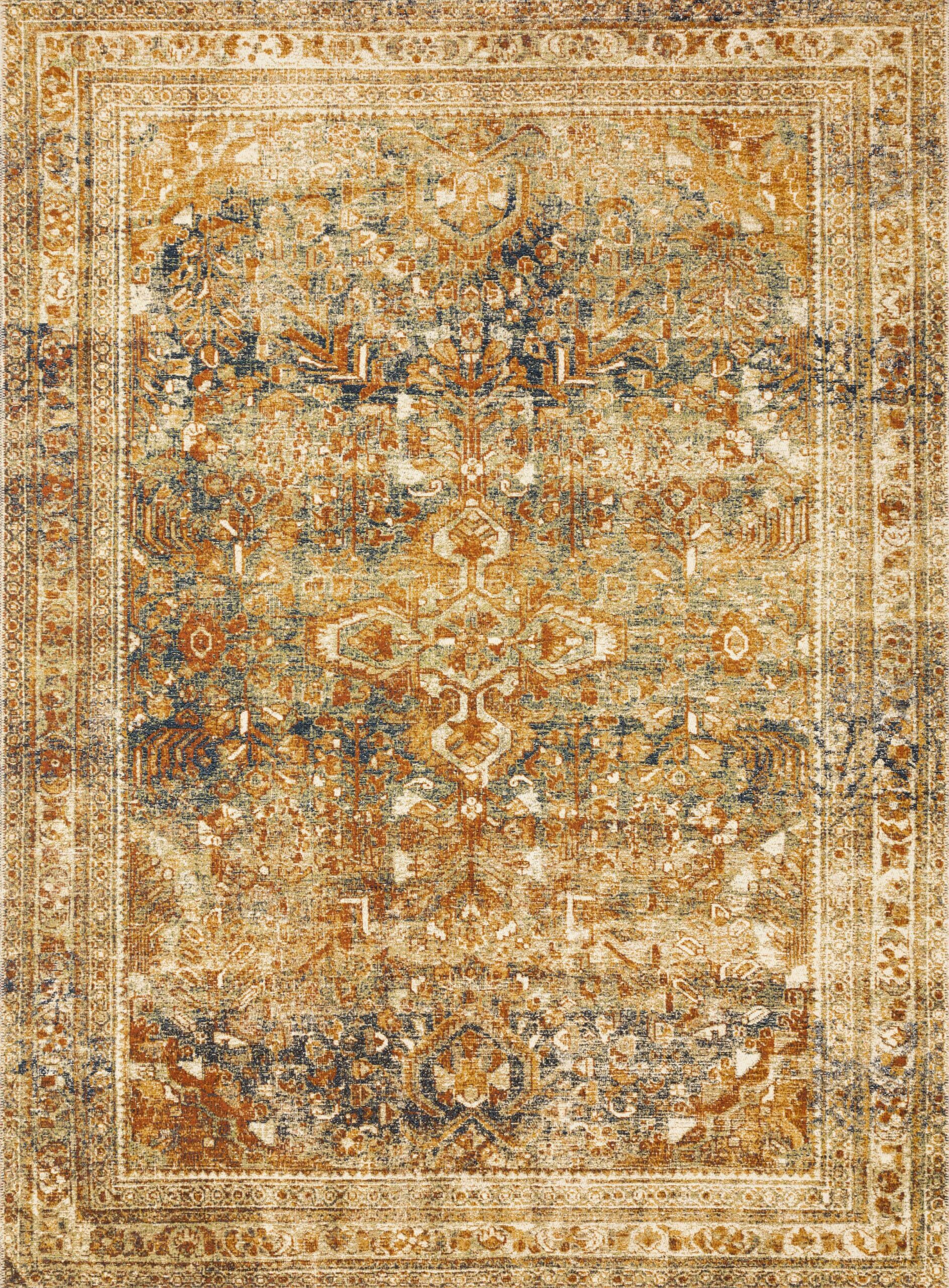 Loloi II Sebastian Lagoon Lagoon / Spice Rug