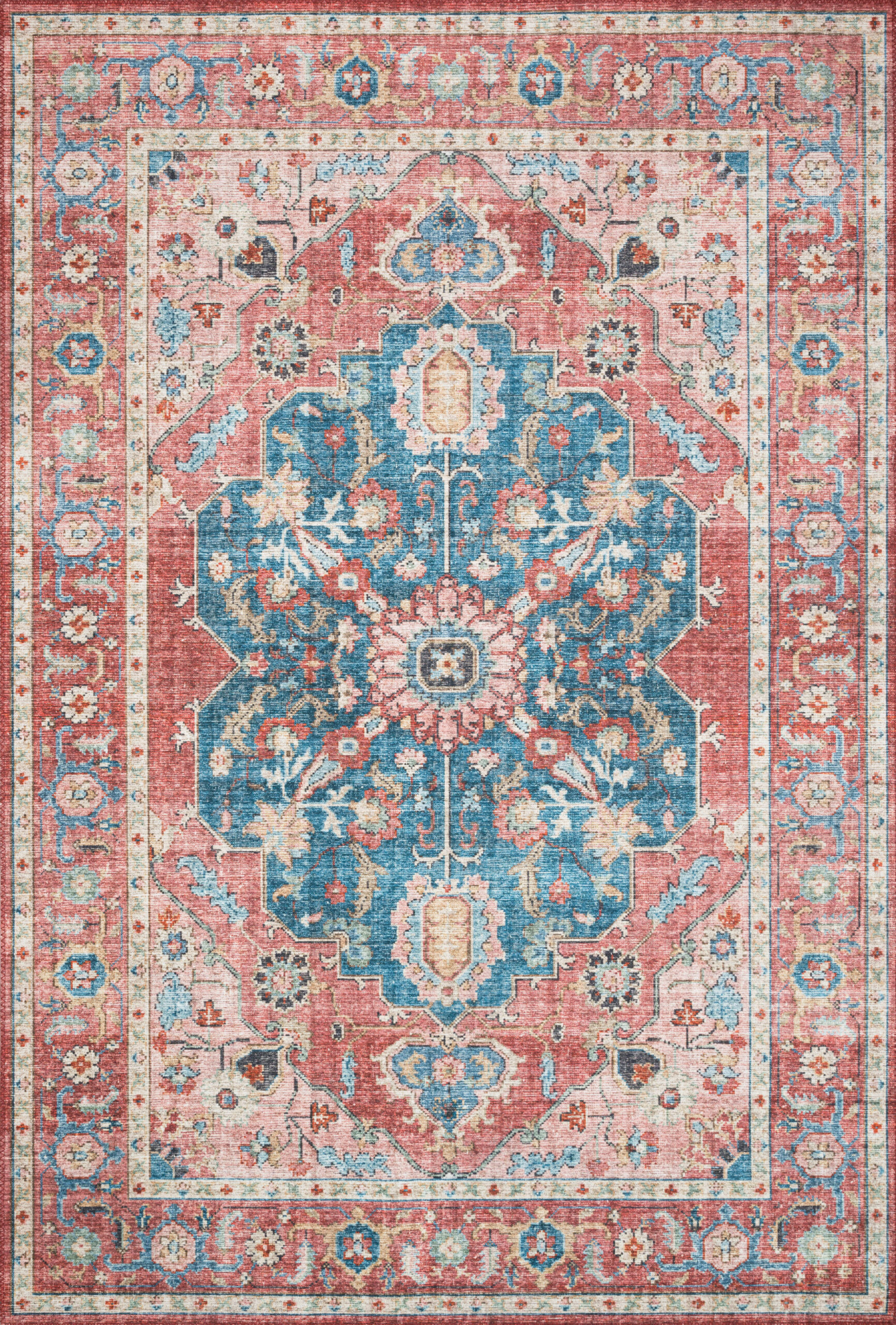 Loloi II Skye Brick Brick / Ocean Rug