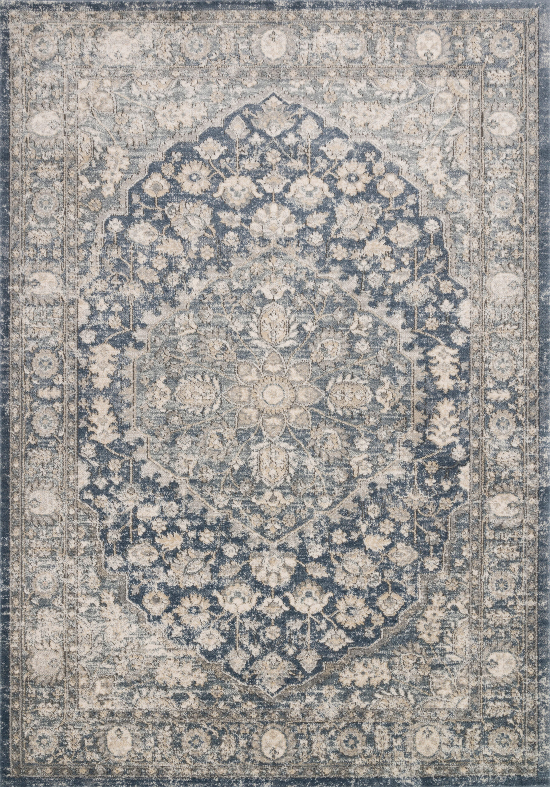 Loloi II Teagan Collection Denim / Natural Rug