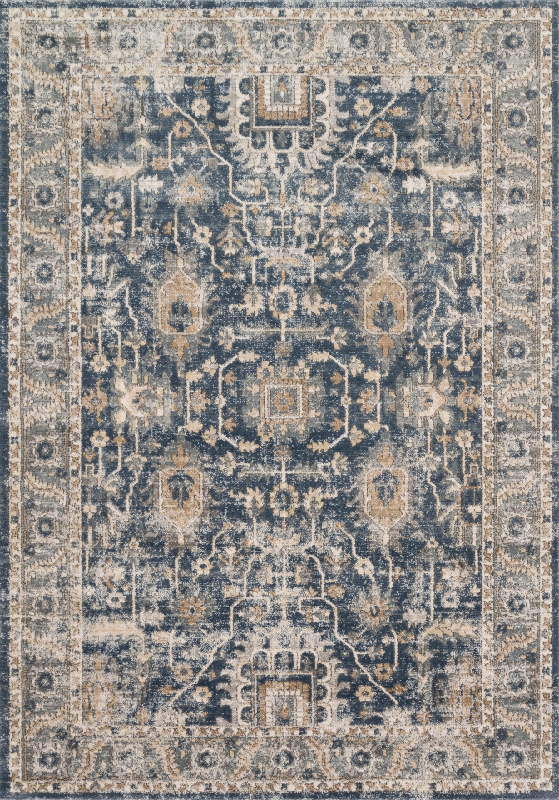 Loloi II Teagan Collection Denim / Ivory Rug