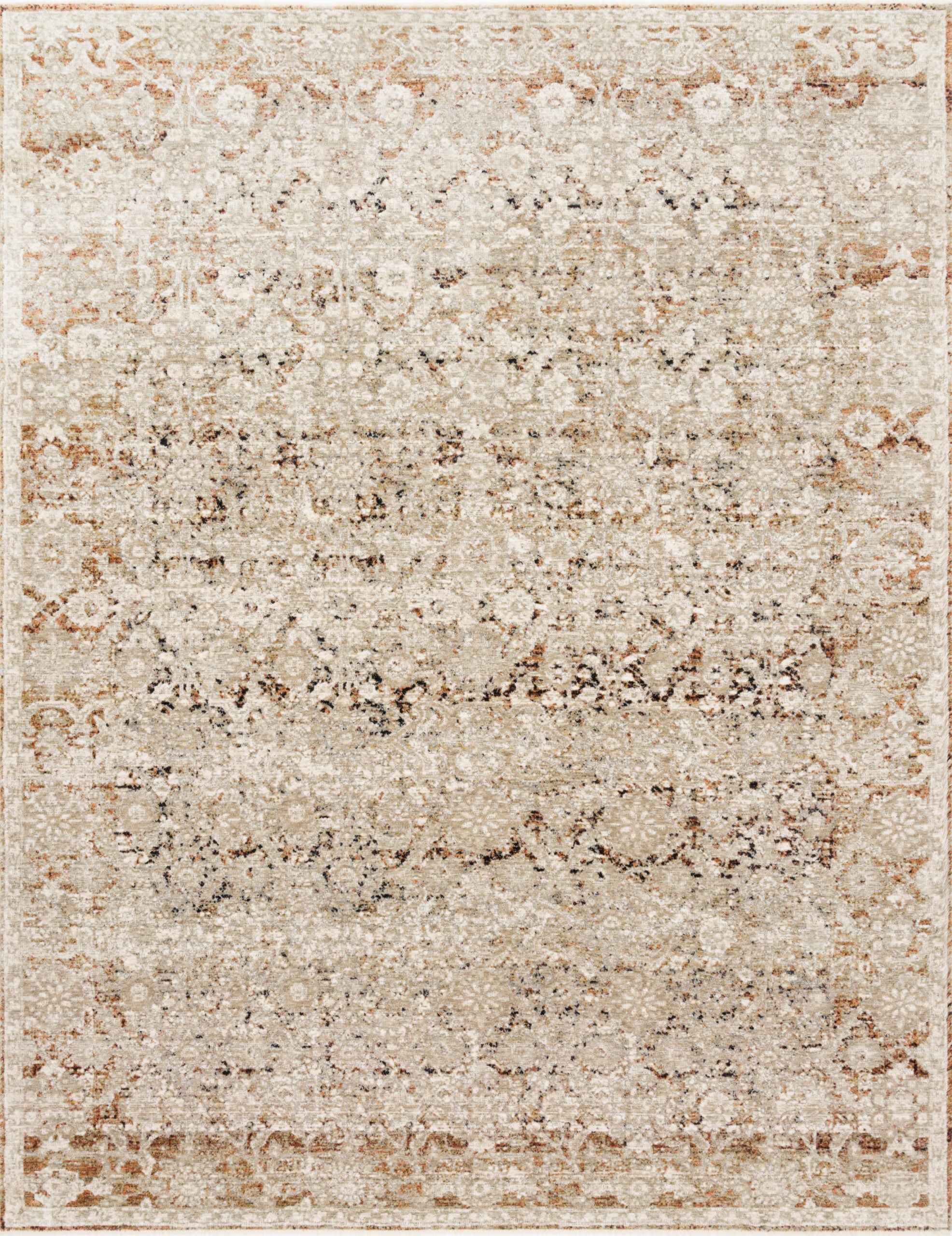 Loloi Theia Natural / Natural / Rust Rug