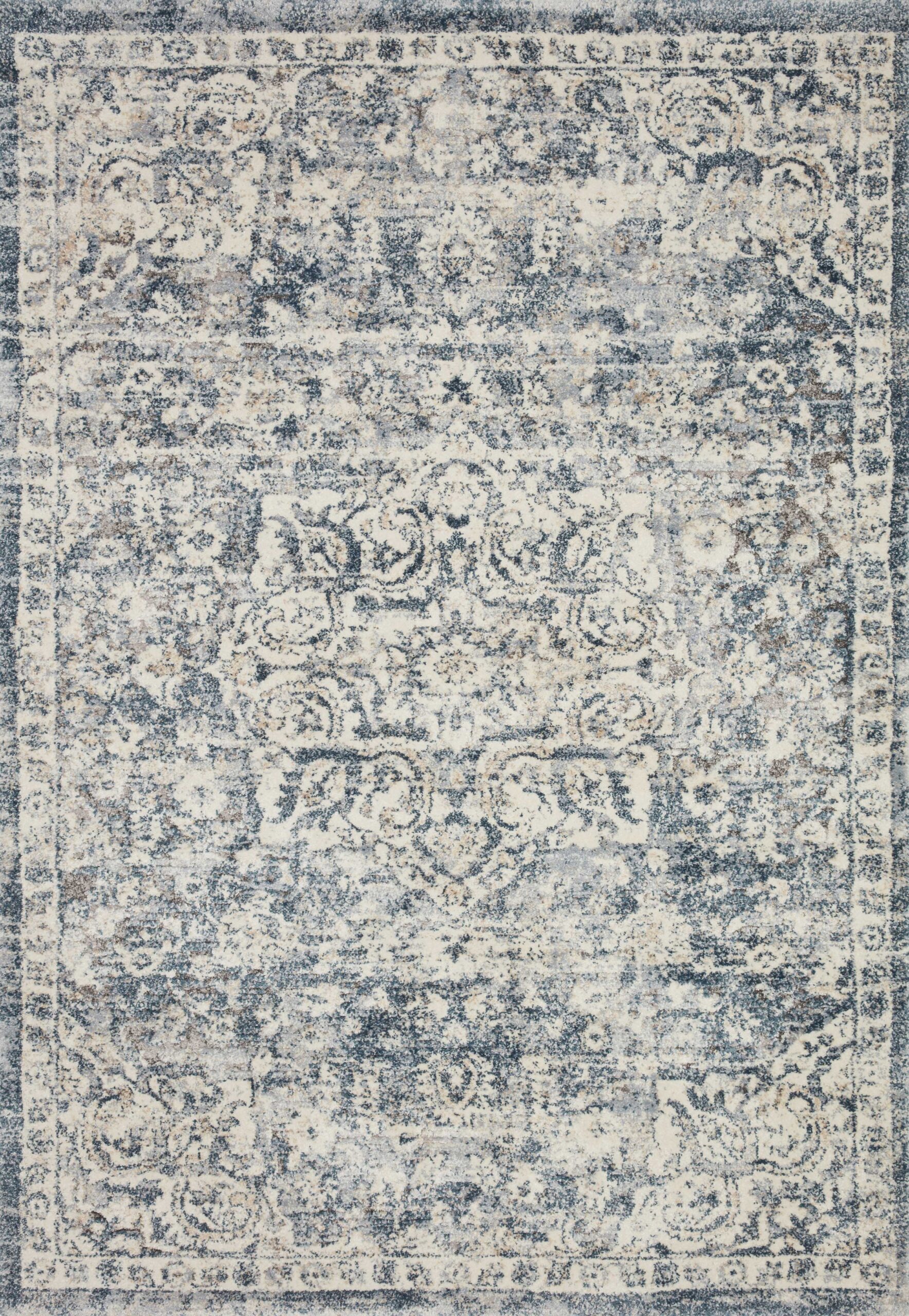 Loloi Theory Ivory / Ivory / Blue Rug