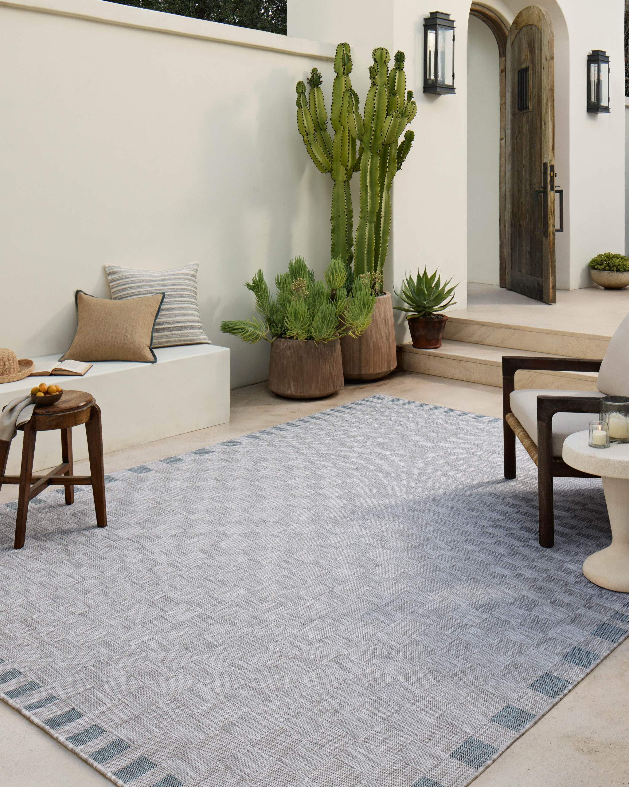 Amber Lewis x Loloi Silver / Blue Rug