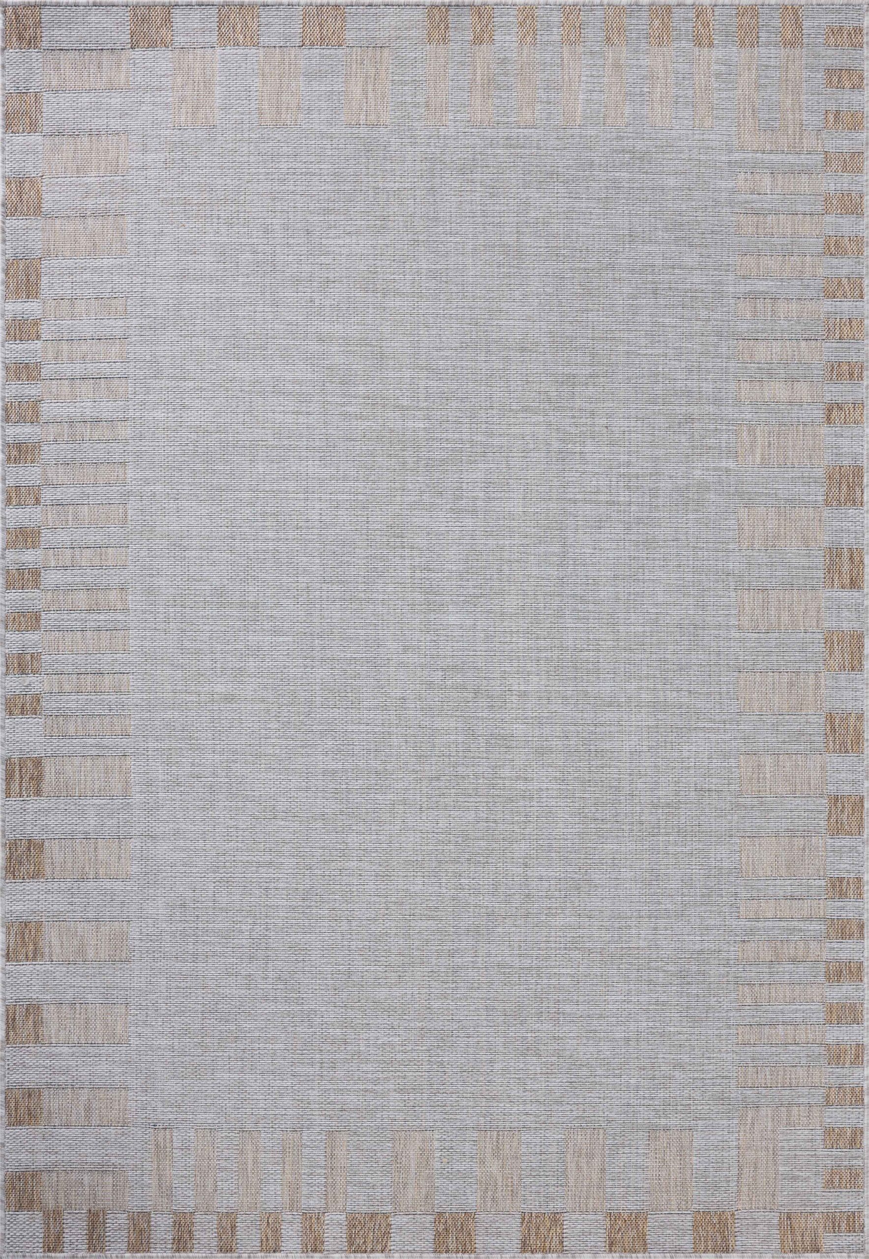 Amber Lewis x Loloi Silver / Natural Polypropylene Area Rug