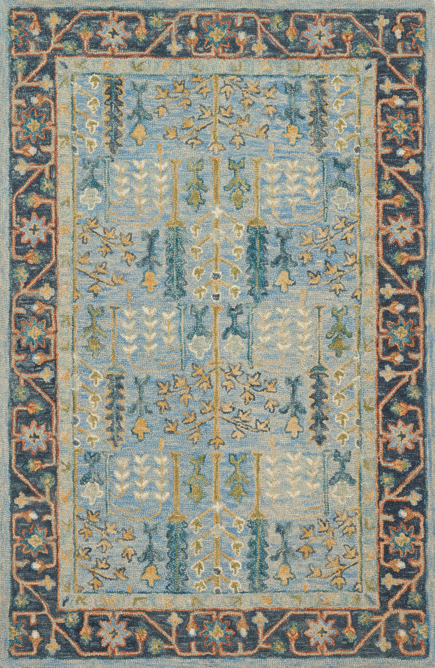 Loloi Victoria Lt Blue Blue / Dk Rug