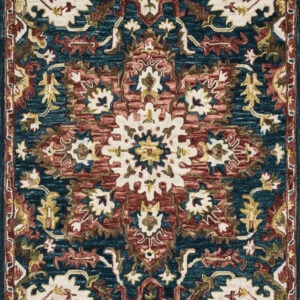 Loloi Victoria Teal / Teal / Raspberry Rug