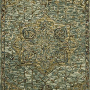 Loloi Victoria Dark Green Green / Tobacco Rug
