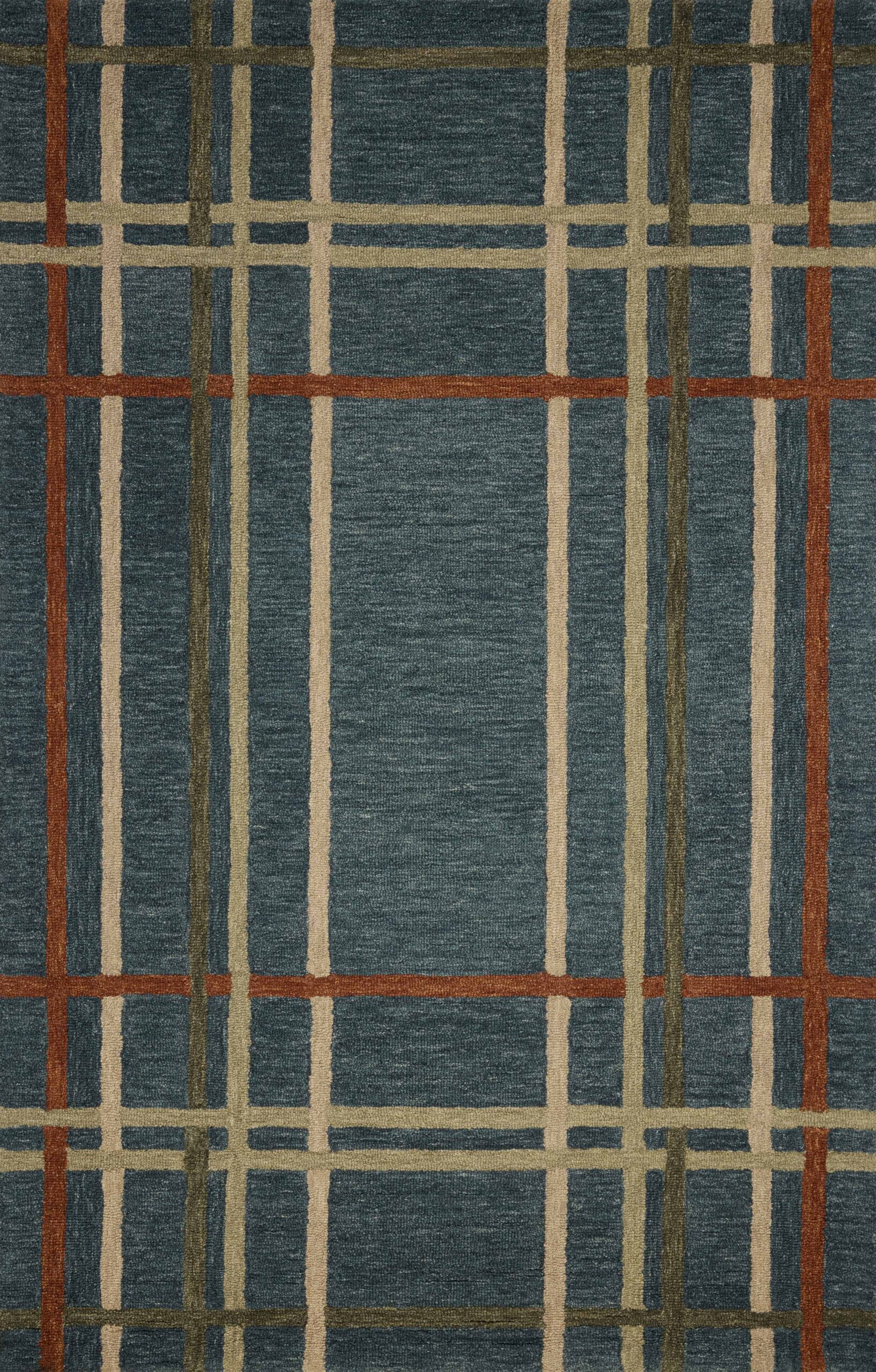 Magnolia Home by Joanna Denim / Multi, Natural / Bark Rug