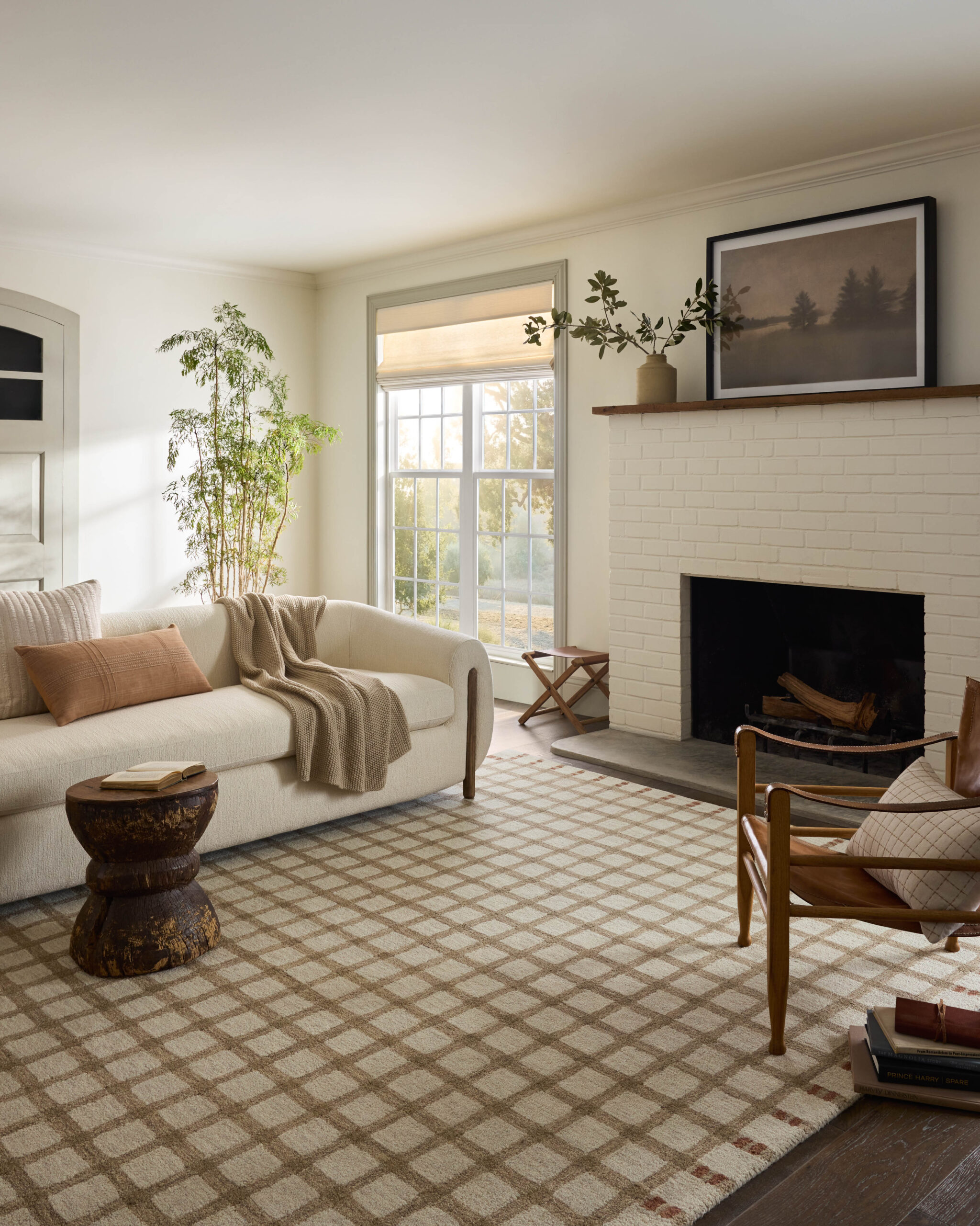 Magnolia Home by Joanna Natural / Rust , Spa / Brick Rug