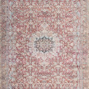 Loloi II Wynter Tomato Tomato / Teal Rug