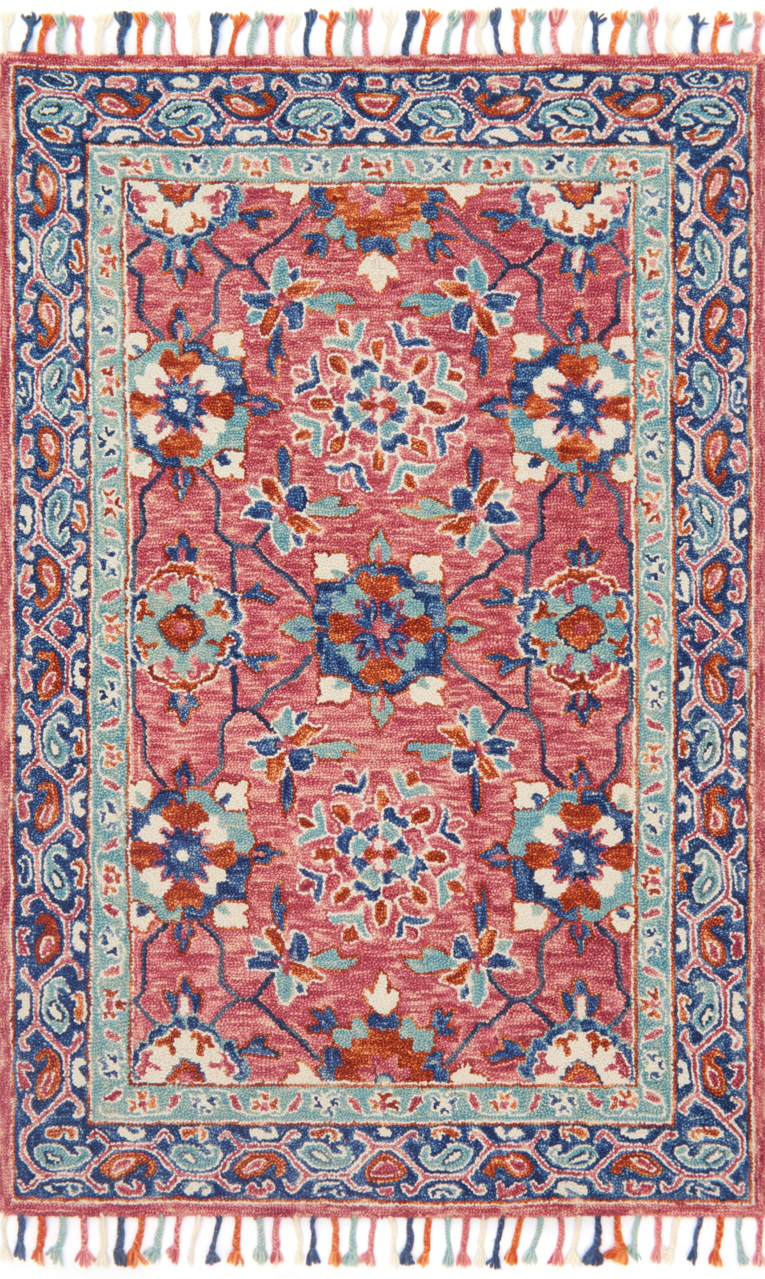 Loloi Zharah Rose / Rose / Denim Rug