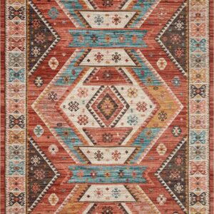 Loloi II Zion Red Red / Multi Rug