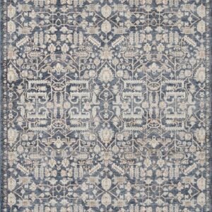 Amber Lewis x Loloi Blue / Ivory Rug