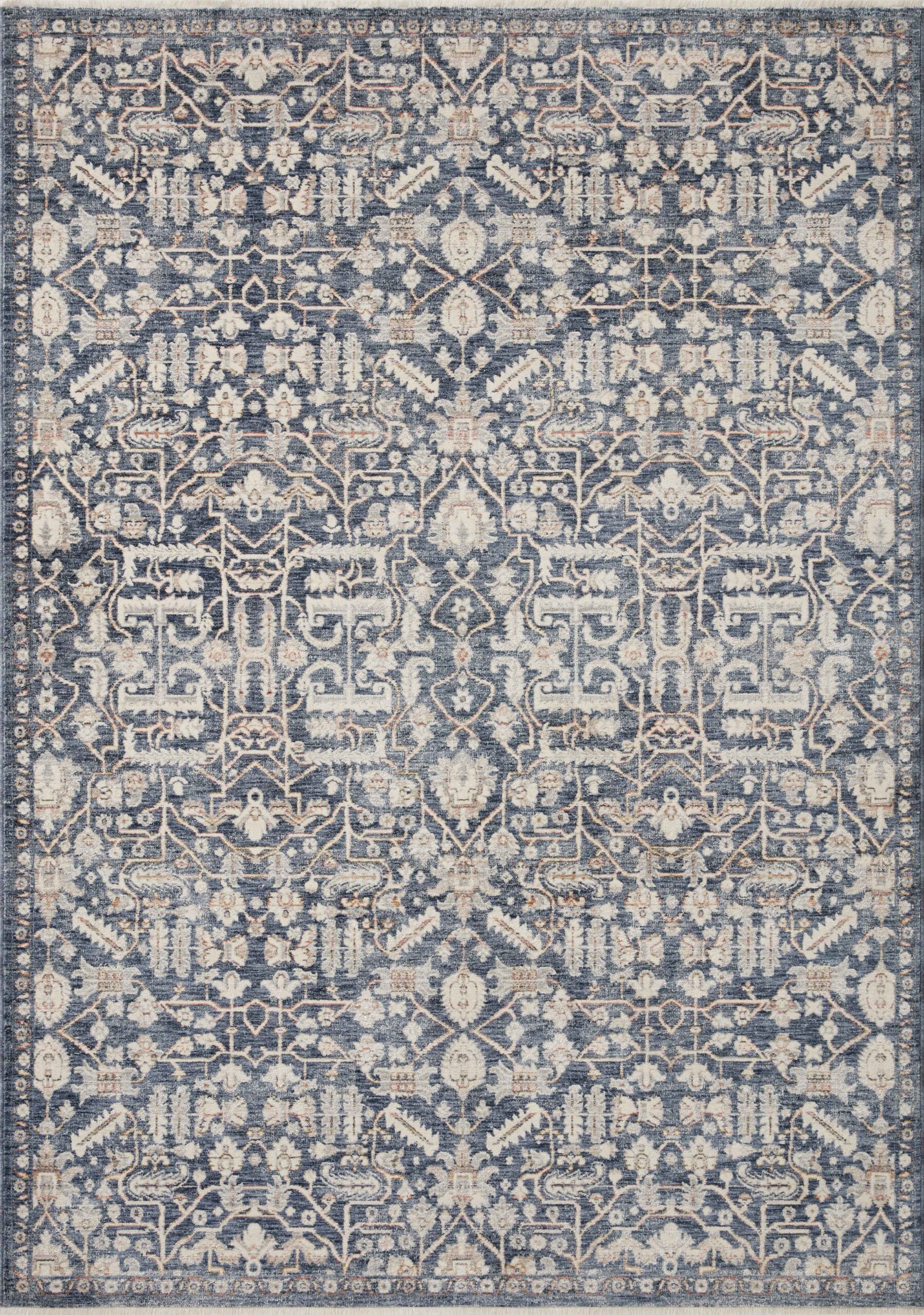 Amber Lewis x Loloi Blue / Ivory Rug