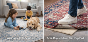 The Best Non Slip Rugs for Kids, Pets & Busy Homes