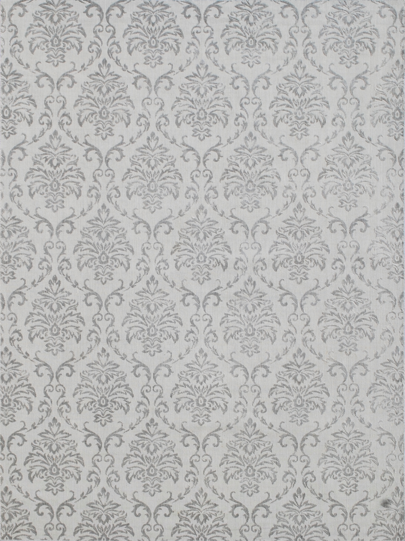 Transitional  Rectangle ART. SILK / WOOL VINTAGE Hand Loomed Gray Rug