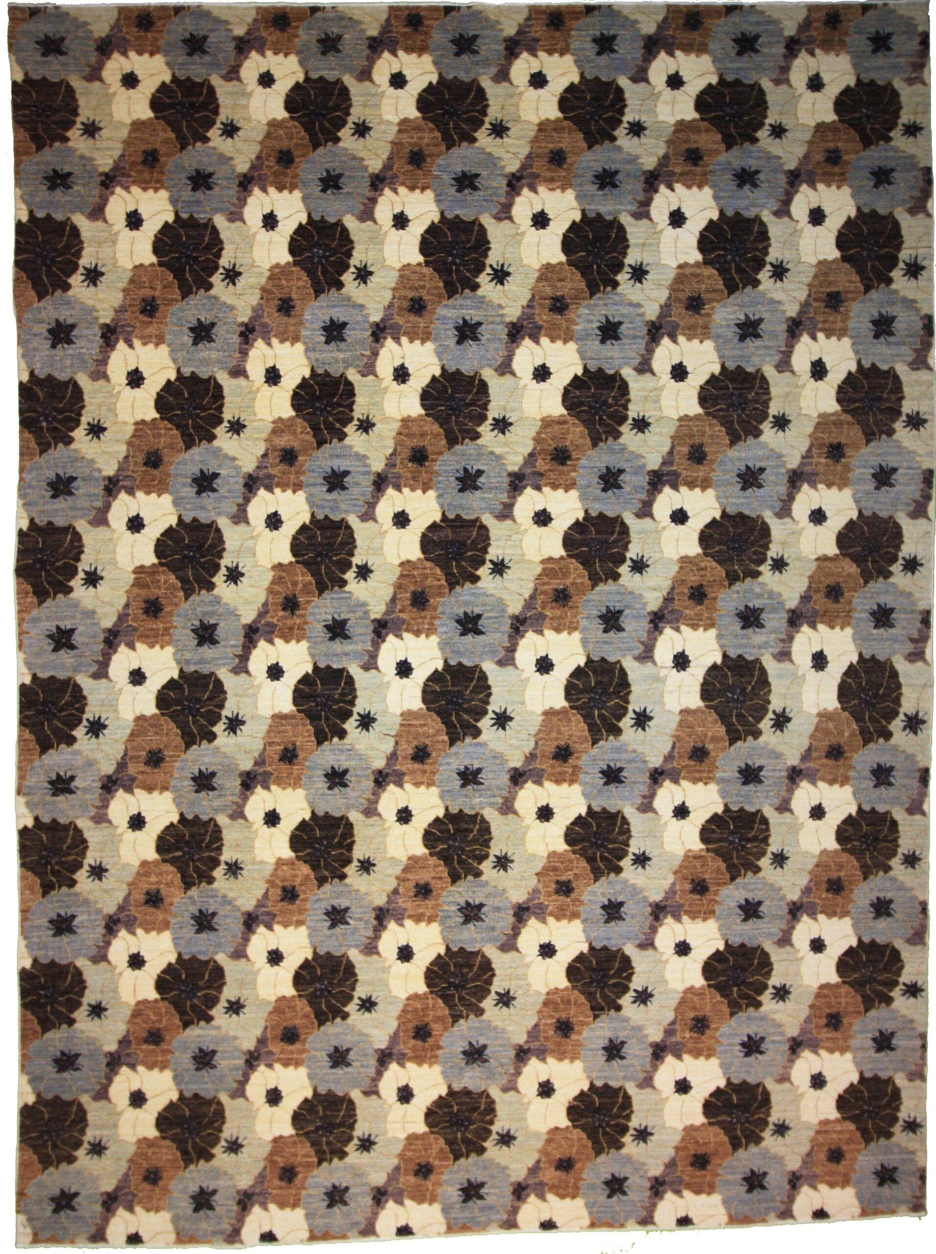 Traditional  Rectangle WOOL Afghan Hand Made Multi Rug