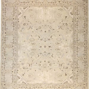 Transitional  Rectangle WOOL Pakistani Hand Made Silver Rug