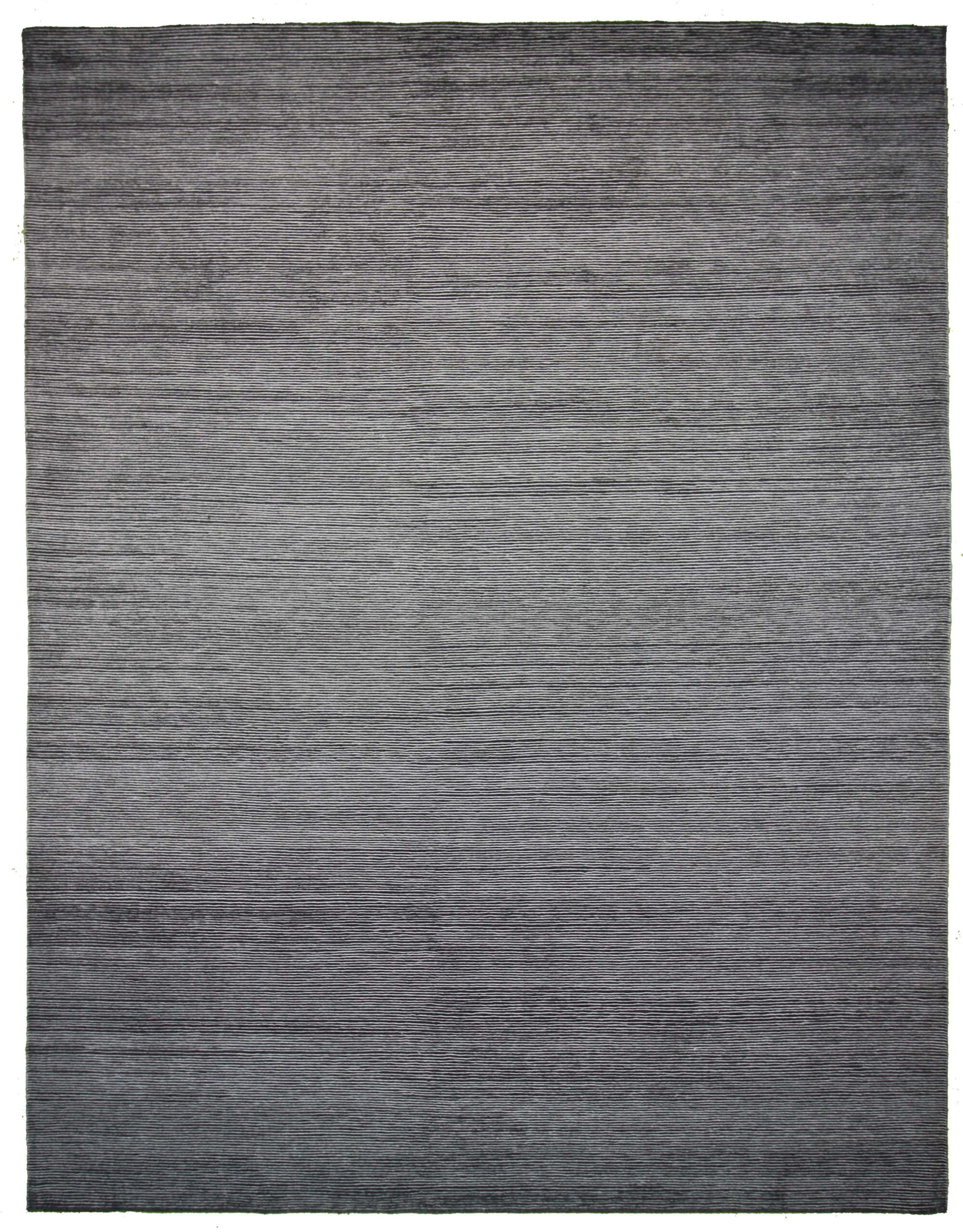 Contemporary  Rectangle Polyester Modern Machine Made Grey Rug