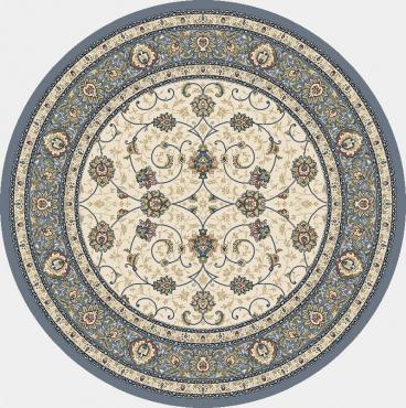Traditional Round Traditional Machine Made Beige Rug
