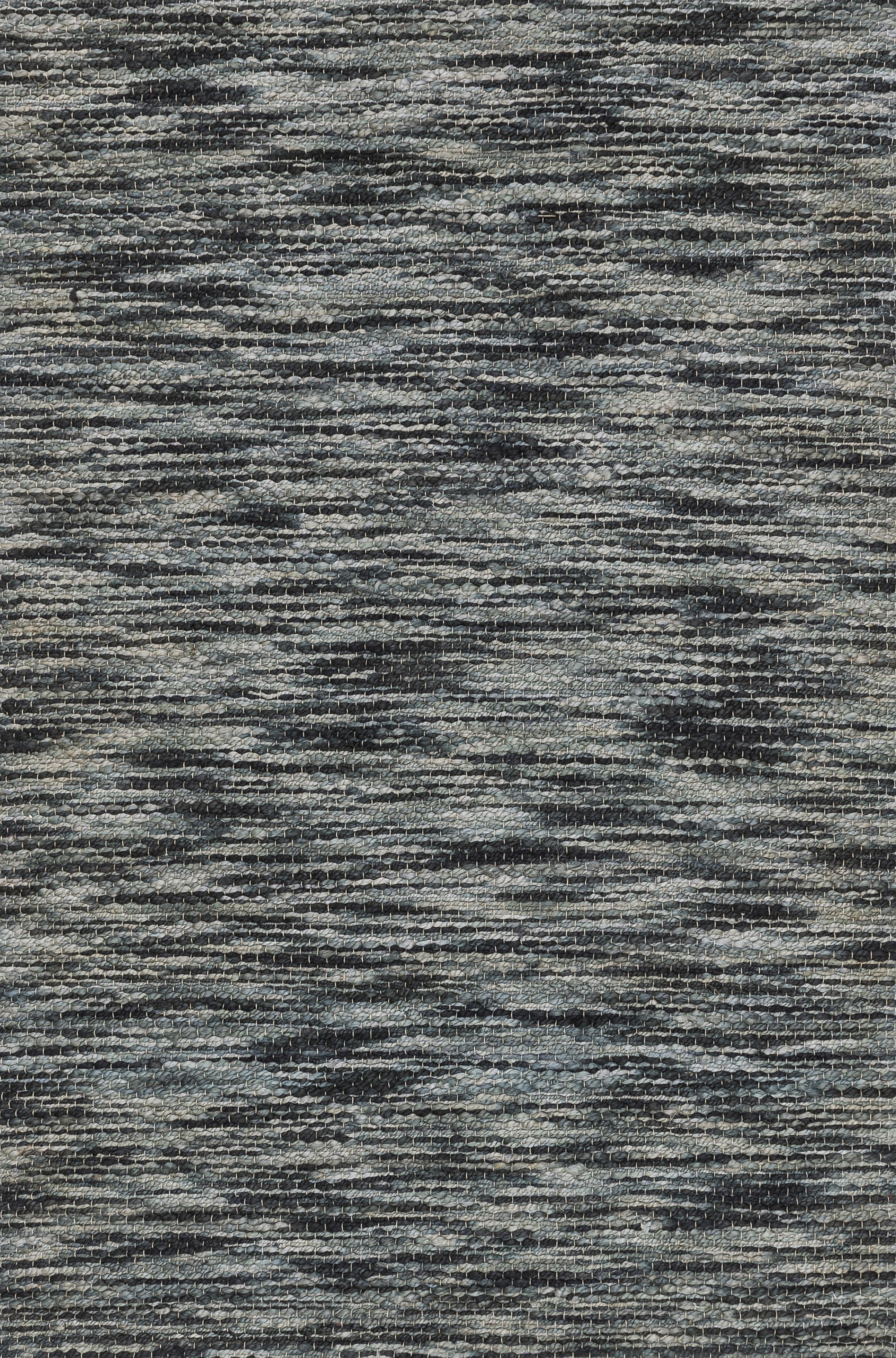 Rectangle Jute Modern Hand Made Grey Rug