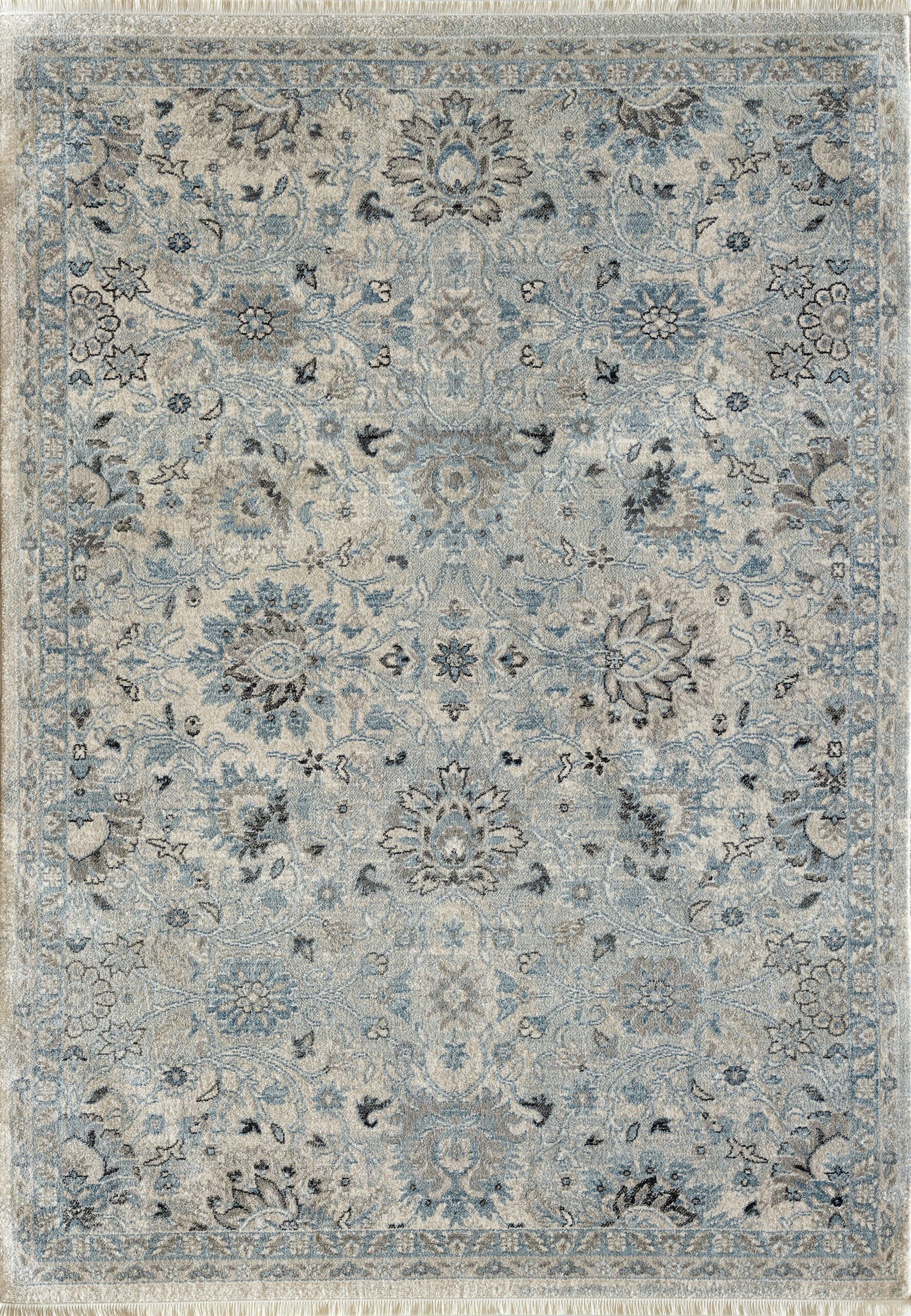 Transitional  Rectangle POLYPROPILENE Turkish Machine Made Cream Rug