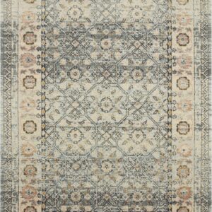 Transitional  Rectangle POLYPROPILENE Transitional Machine Made Blue Rug