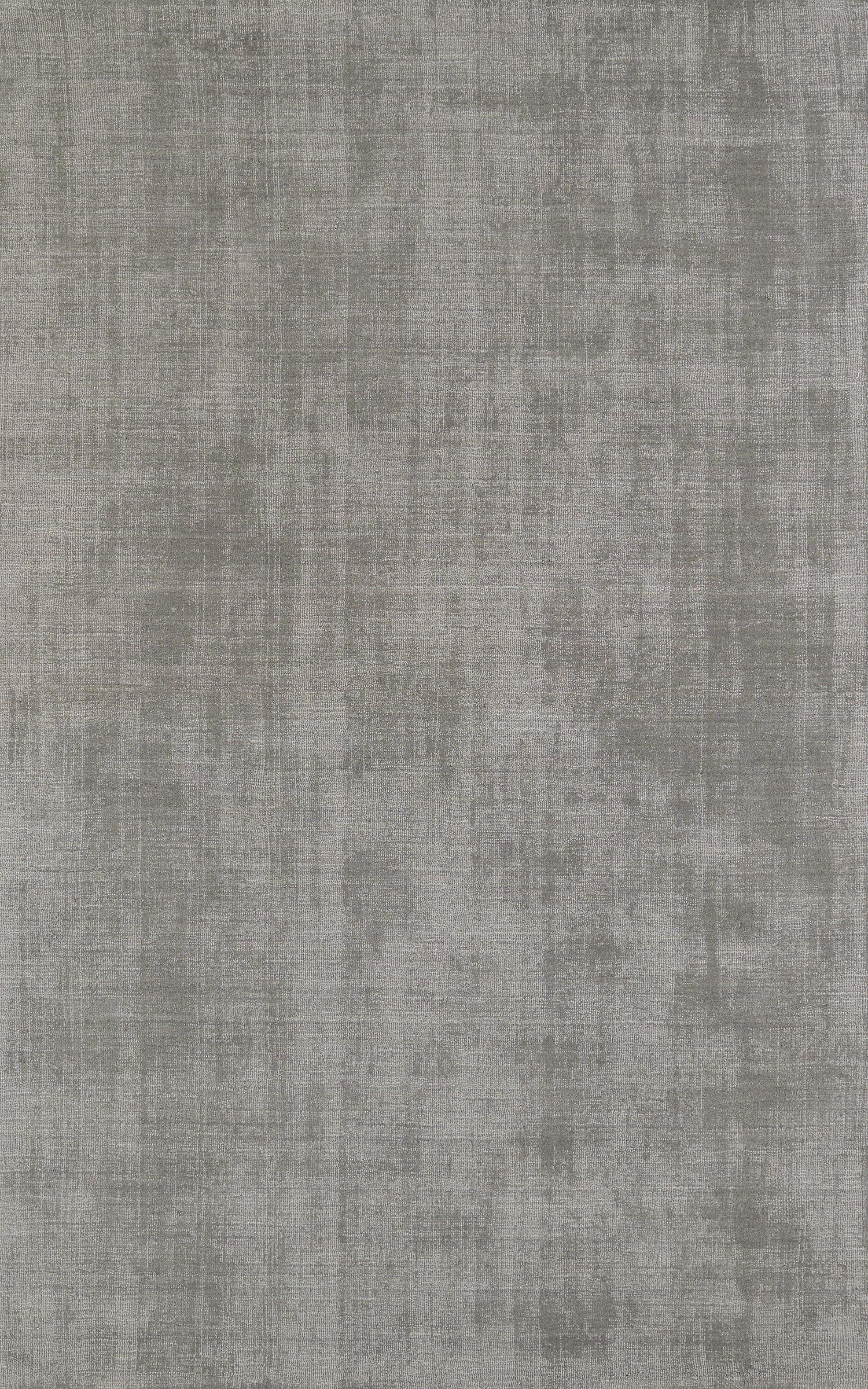 Contemporary  Rectangle WOOL Modern Hand Made Silver Rug