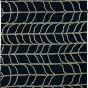Shag/Flokati  Rectangle Synthetic SHAG  Hand Tufted Navy Rug