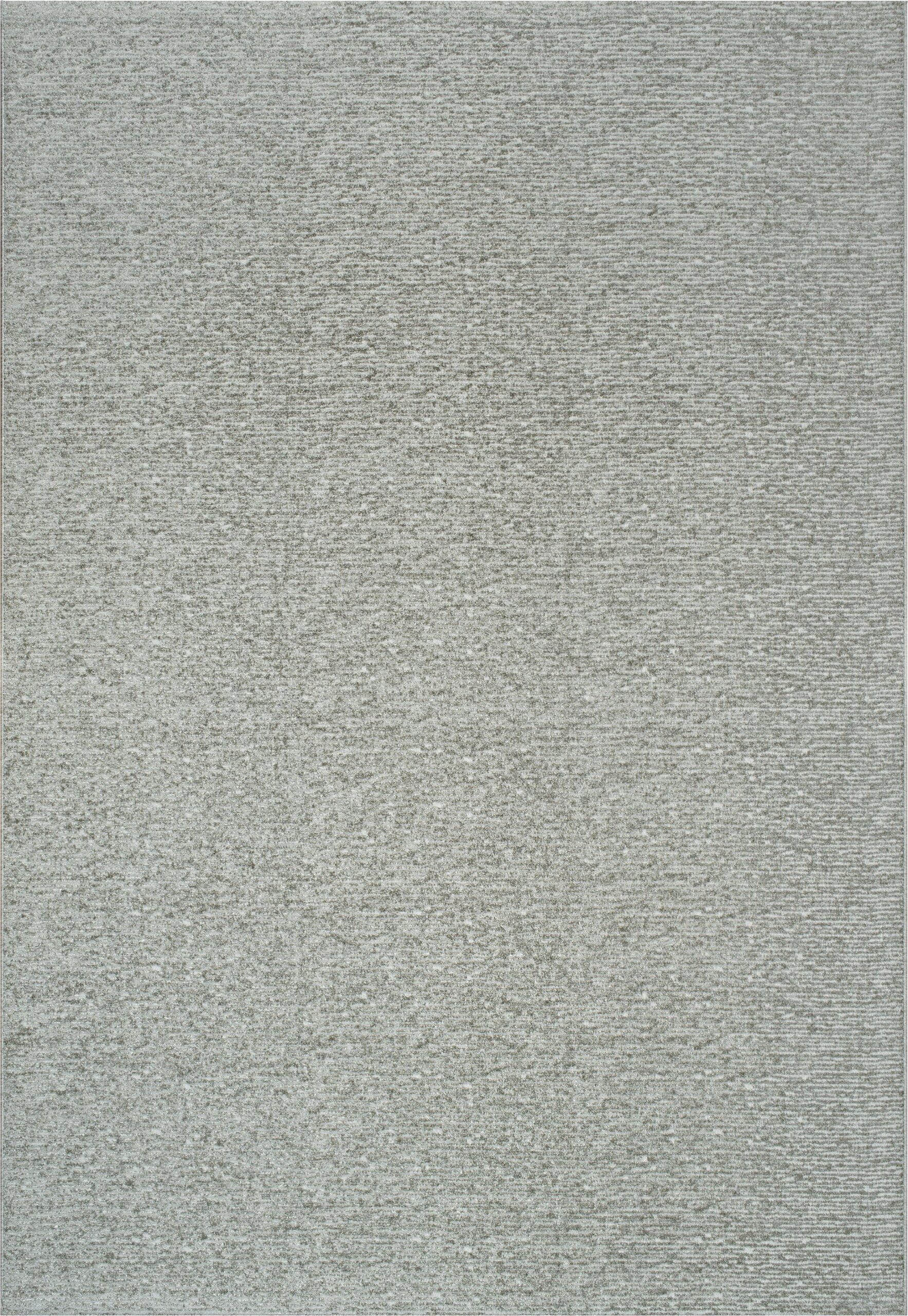 Contemporary Rectangle  Machine Made Grey Rug
