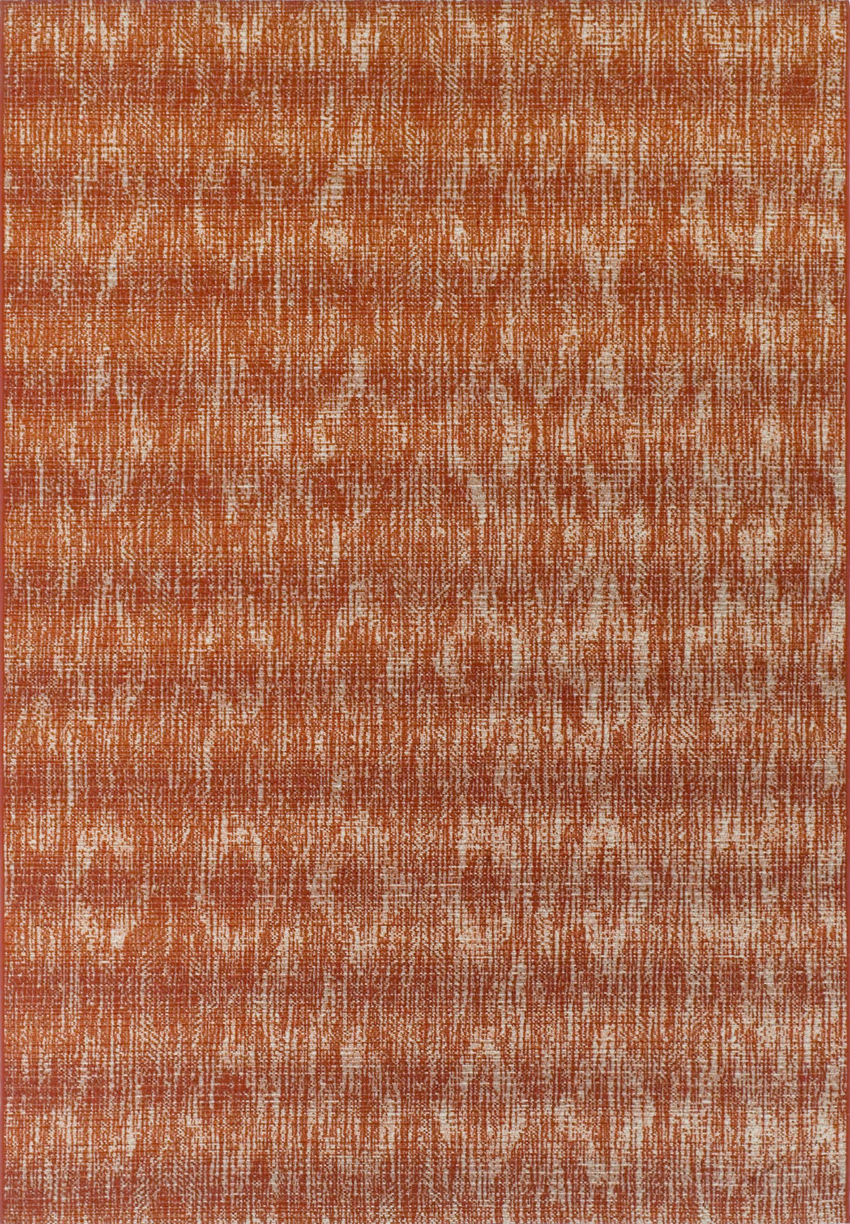 Transitional  Rectangle POLYPROPILENE Traditional Hand Made Paprika Rug