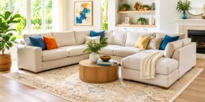 How to Place a Rug Under a Sectional Sofa